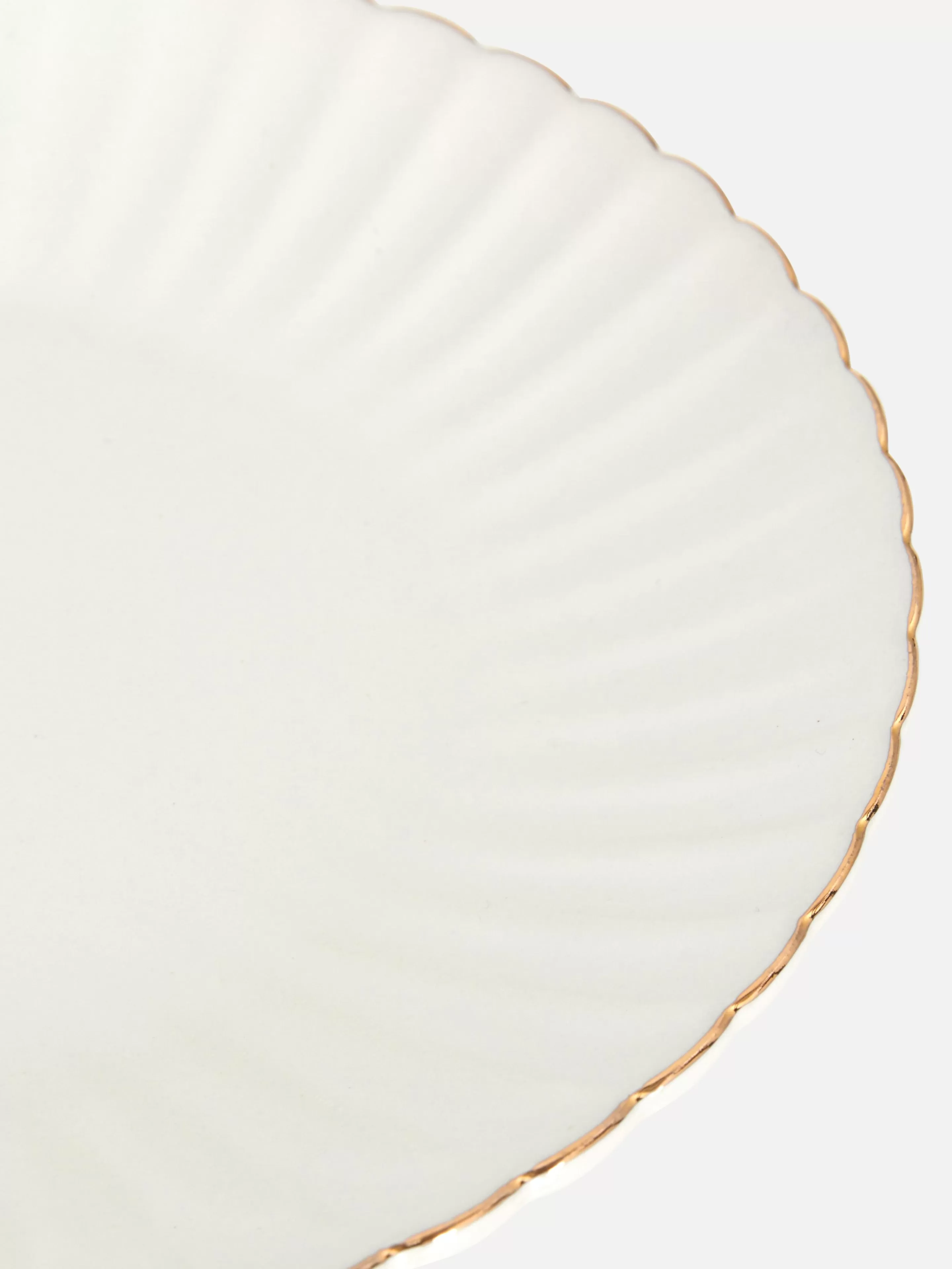 Petite Assiette Festonnée à Détails Dorés-Primark Flash Sale