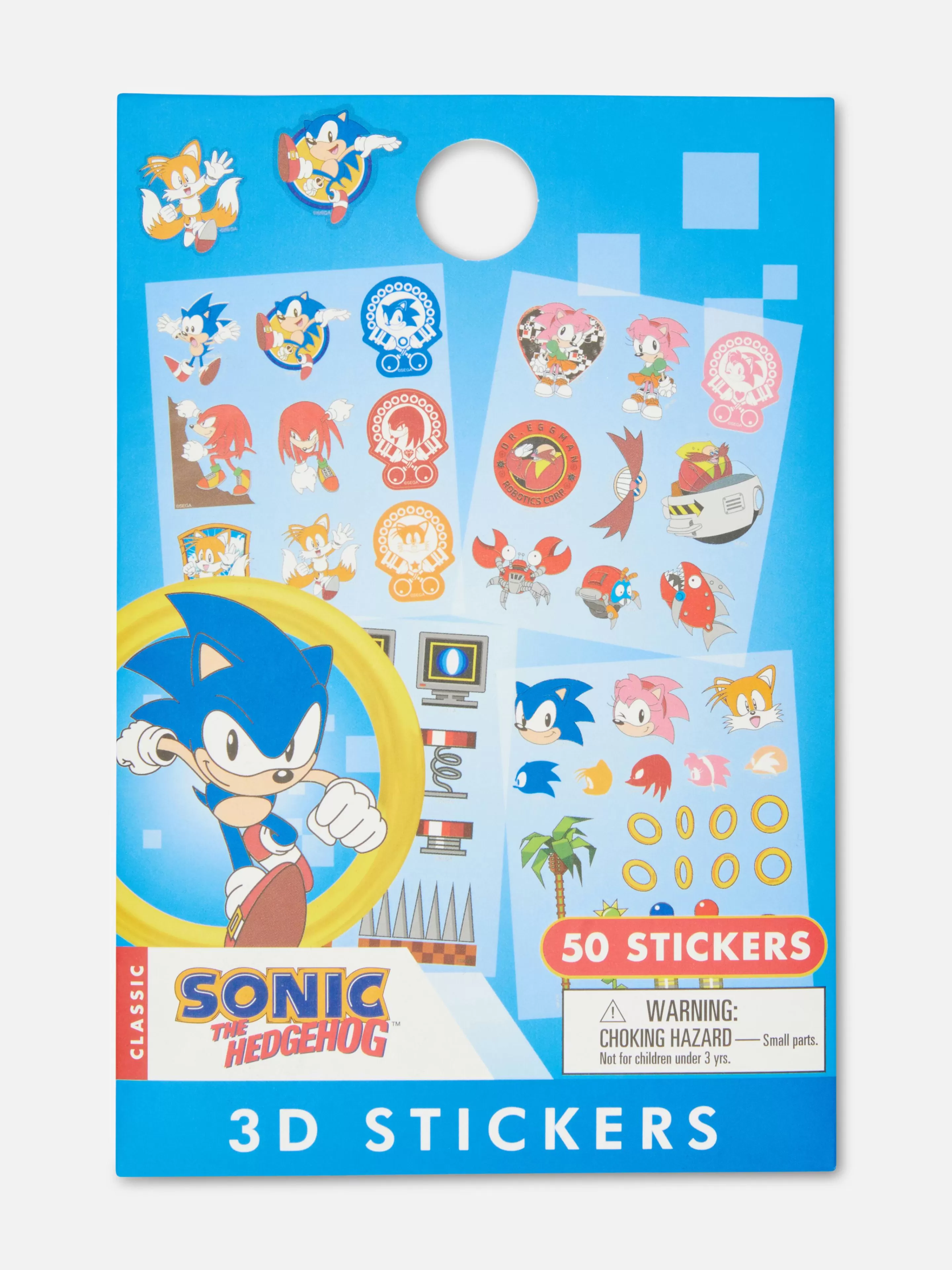 Pochette De 50 Autocollants Sonic Le Hérisson-Primark Cheap