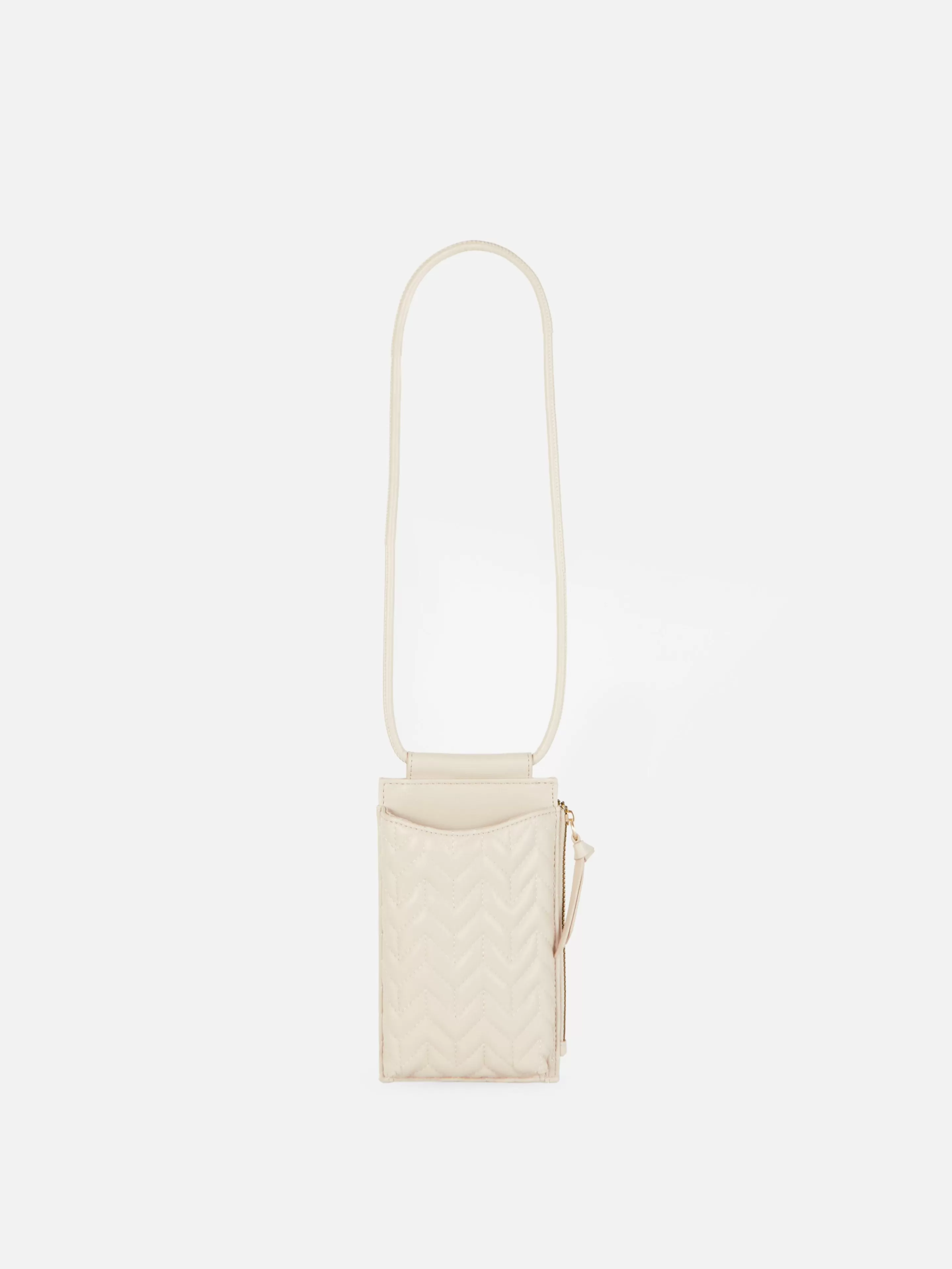 Pochette Pour Téléphone Zippée Et Matelassée à Chevrons-Primark Discount