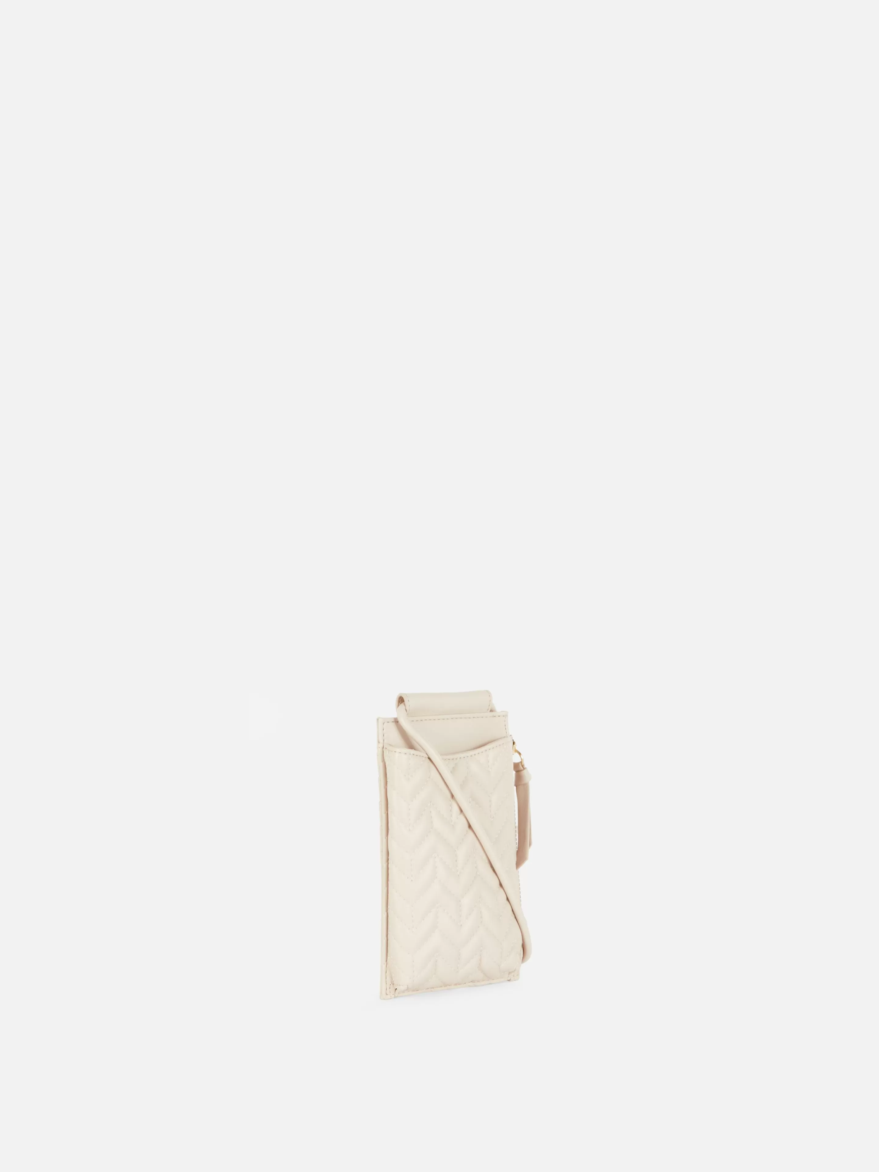 Pochette Pour Téléphone Zippée Et Matelassée à Chevrons-Primark Discount