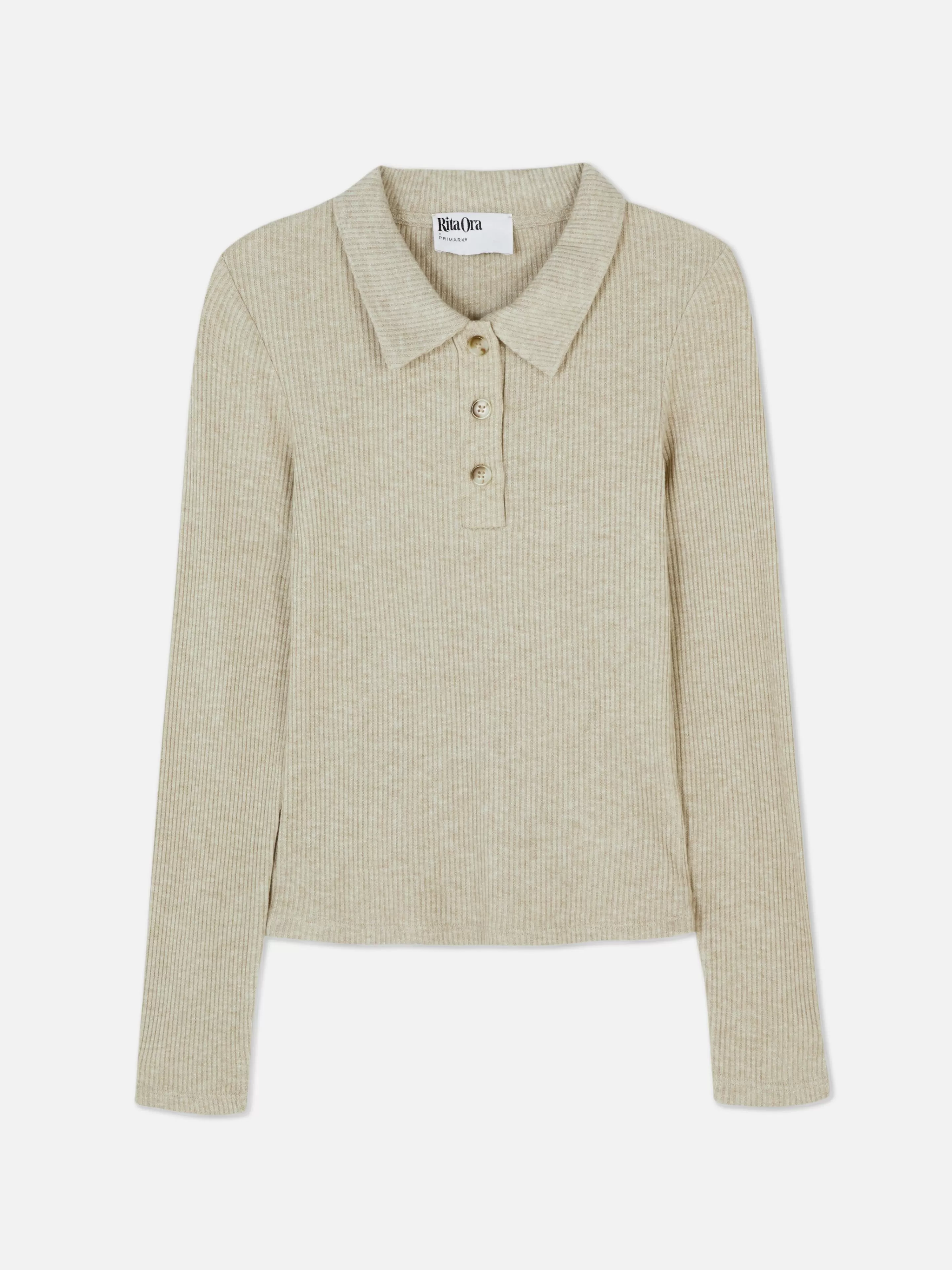 Polo Côtelé à Manches Longues Rita Ora-Primark Fashion