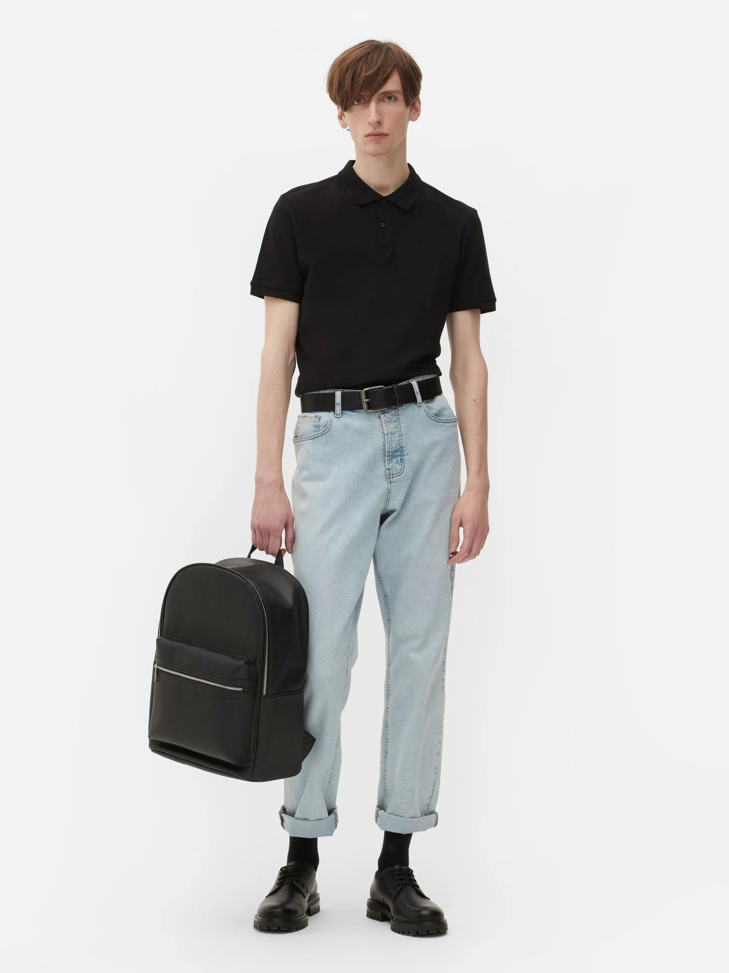 Polo En Piqué à Manches Courtes-Primark Discount