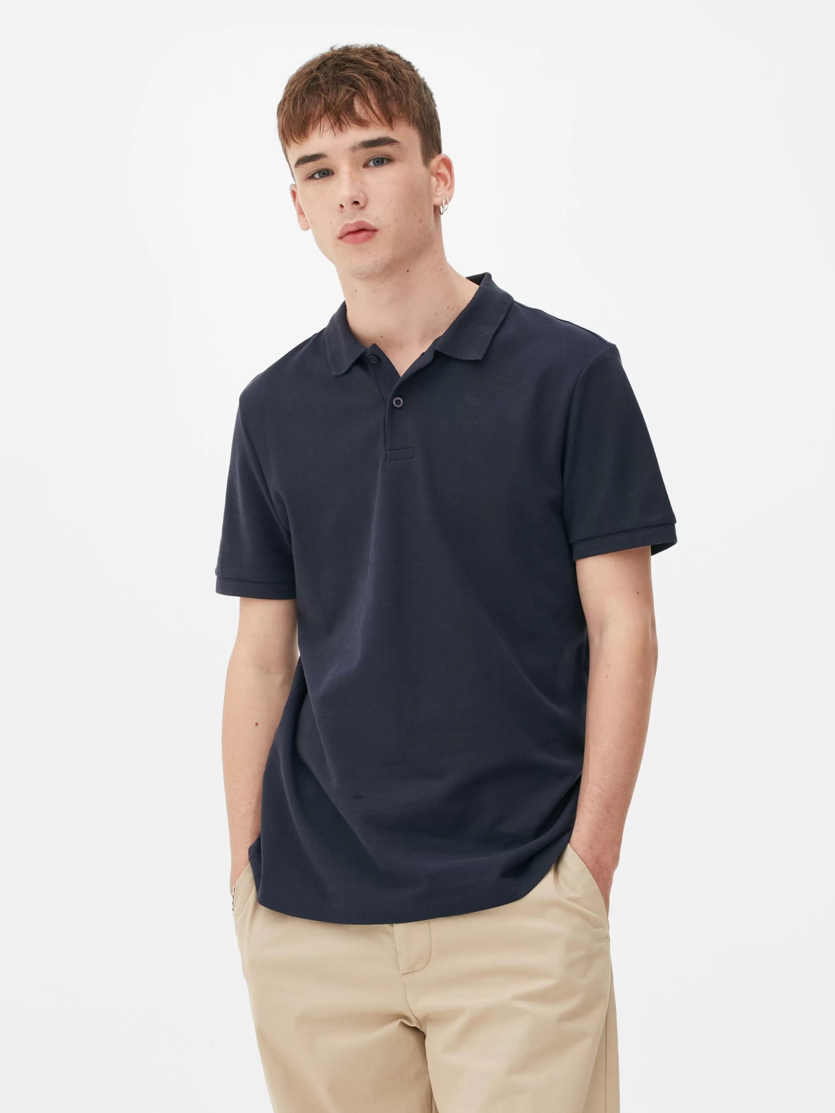 Polo En Piqué à Manches Courtes-Primark Shop