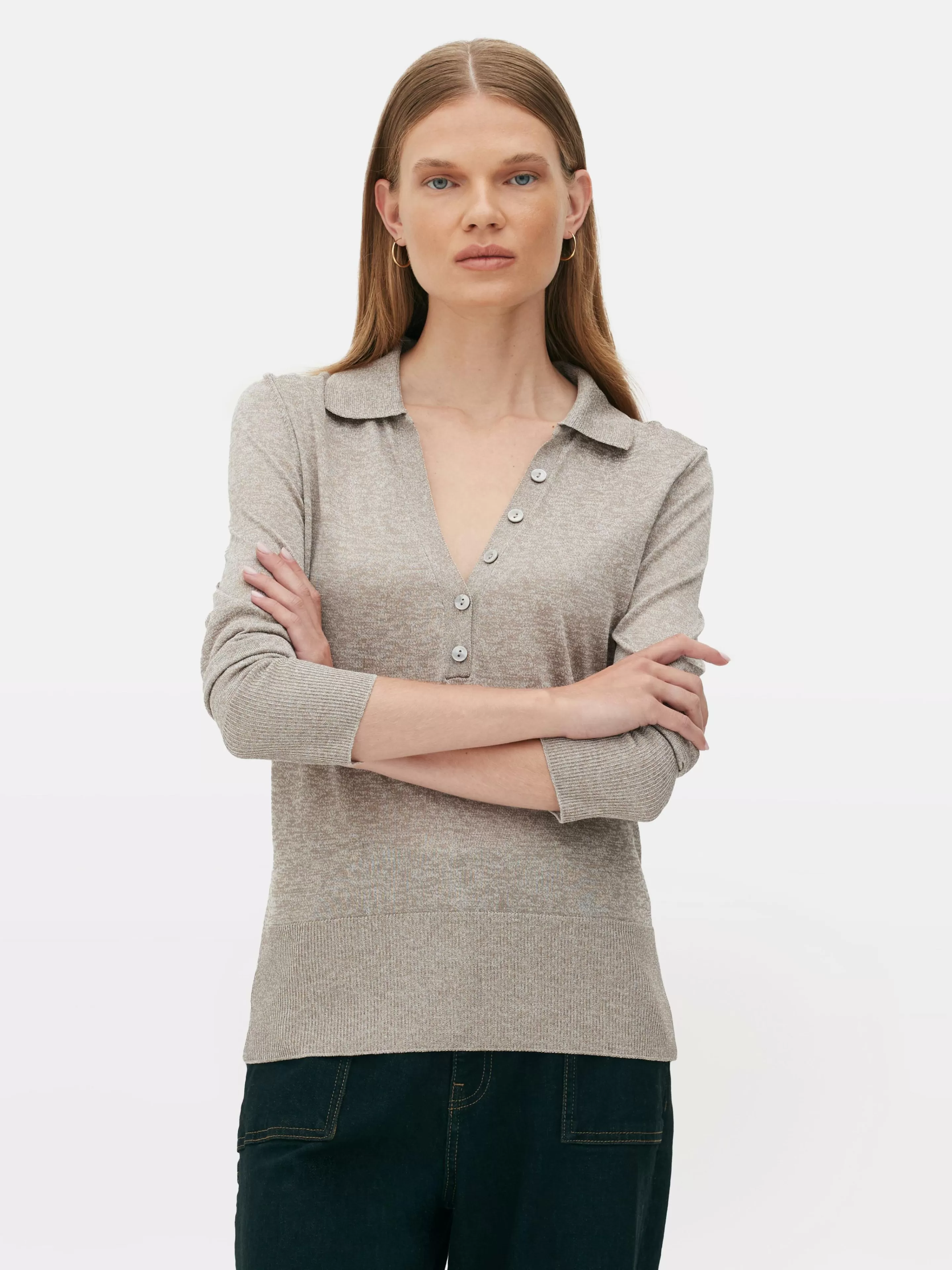 Polo Tricoté à Manches Longues The Edit-Primark Cheap