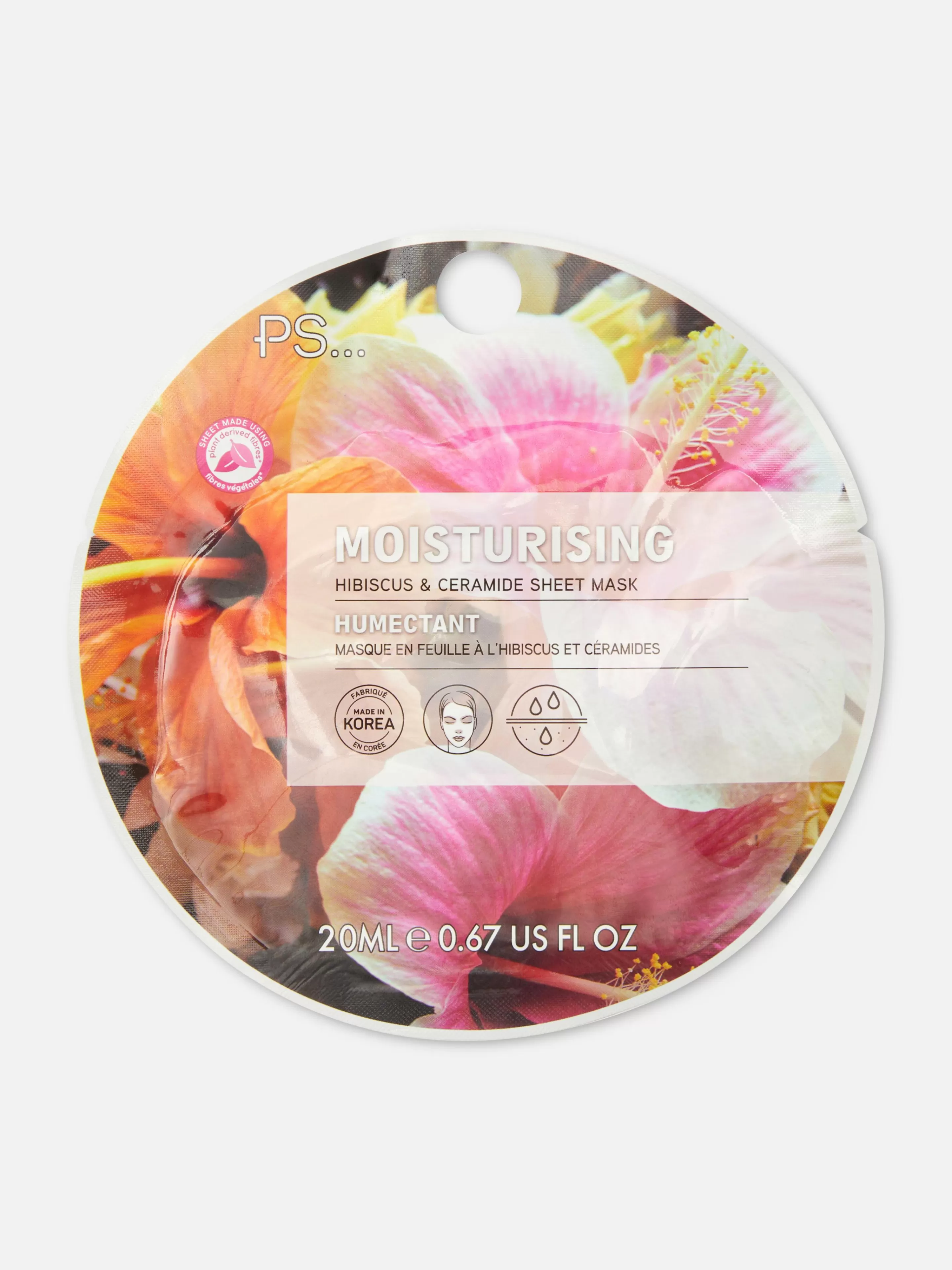 PS... Masque-tissu à L'hibiscus Et Au Céramide-Primark Fashion