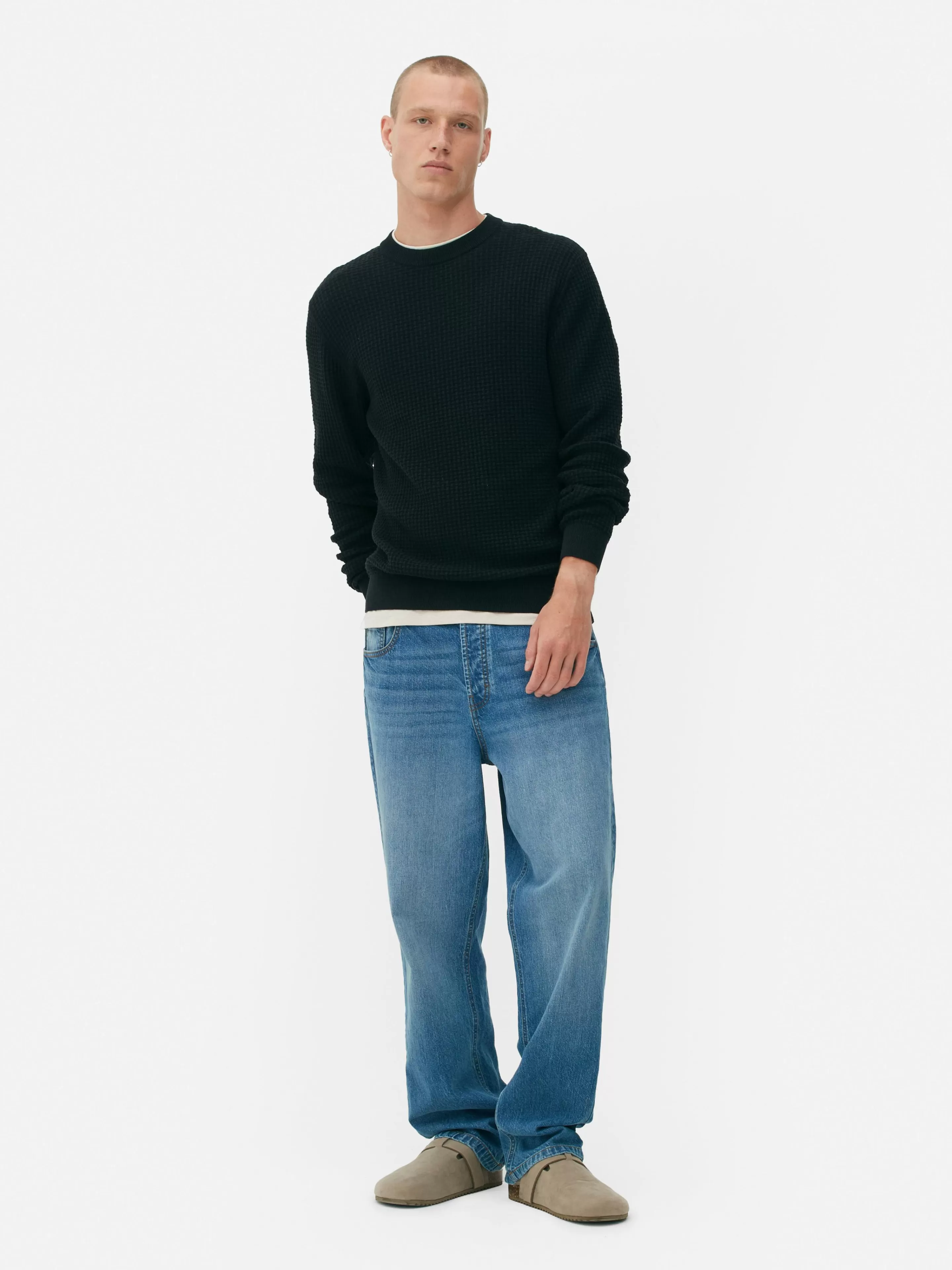 Pull à Col Ras-du-cou En Point De Panier Tressé-Primark Online