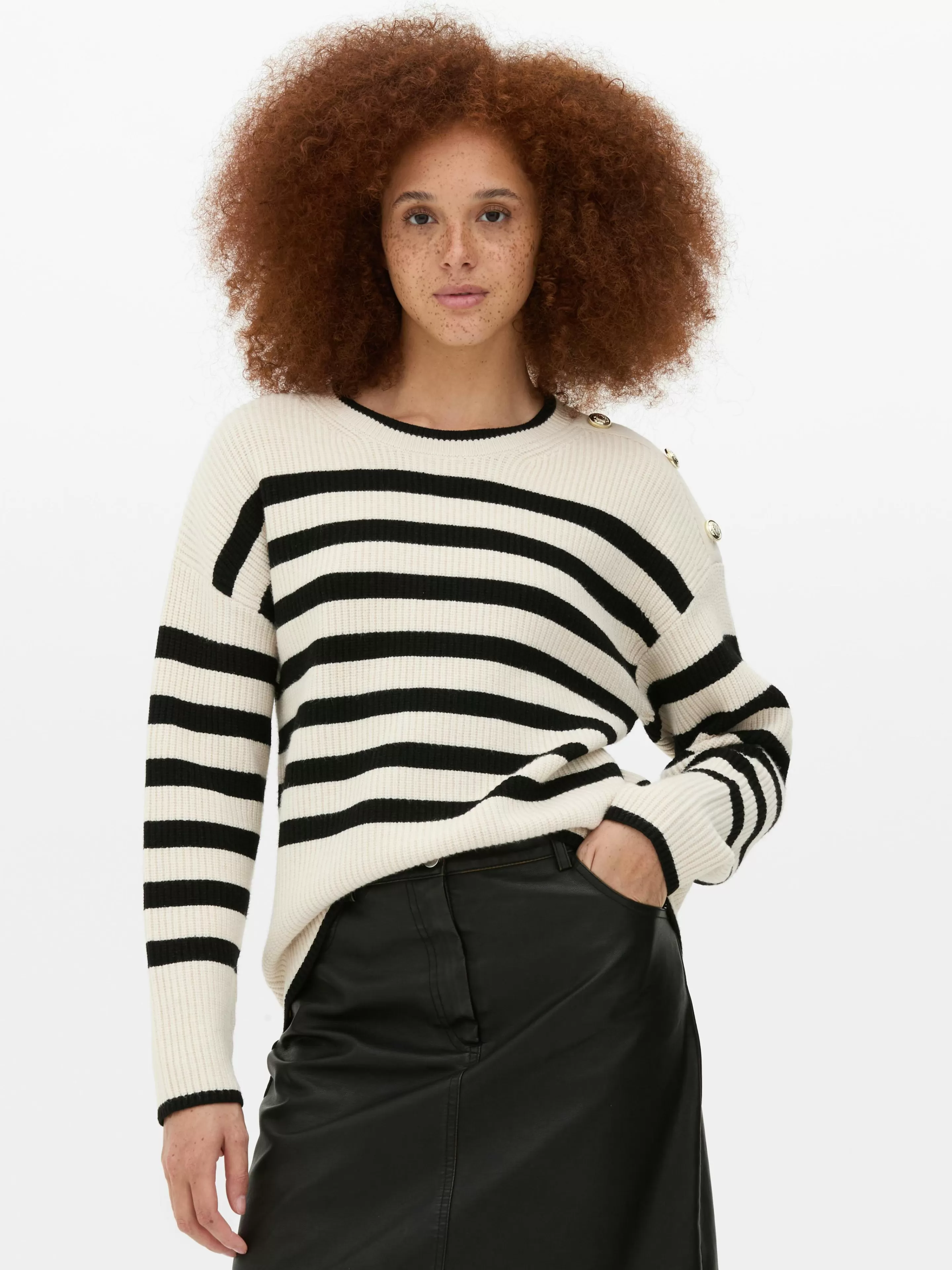 Pull à Col Ras-du-cou Et à Boutons-Primark Online