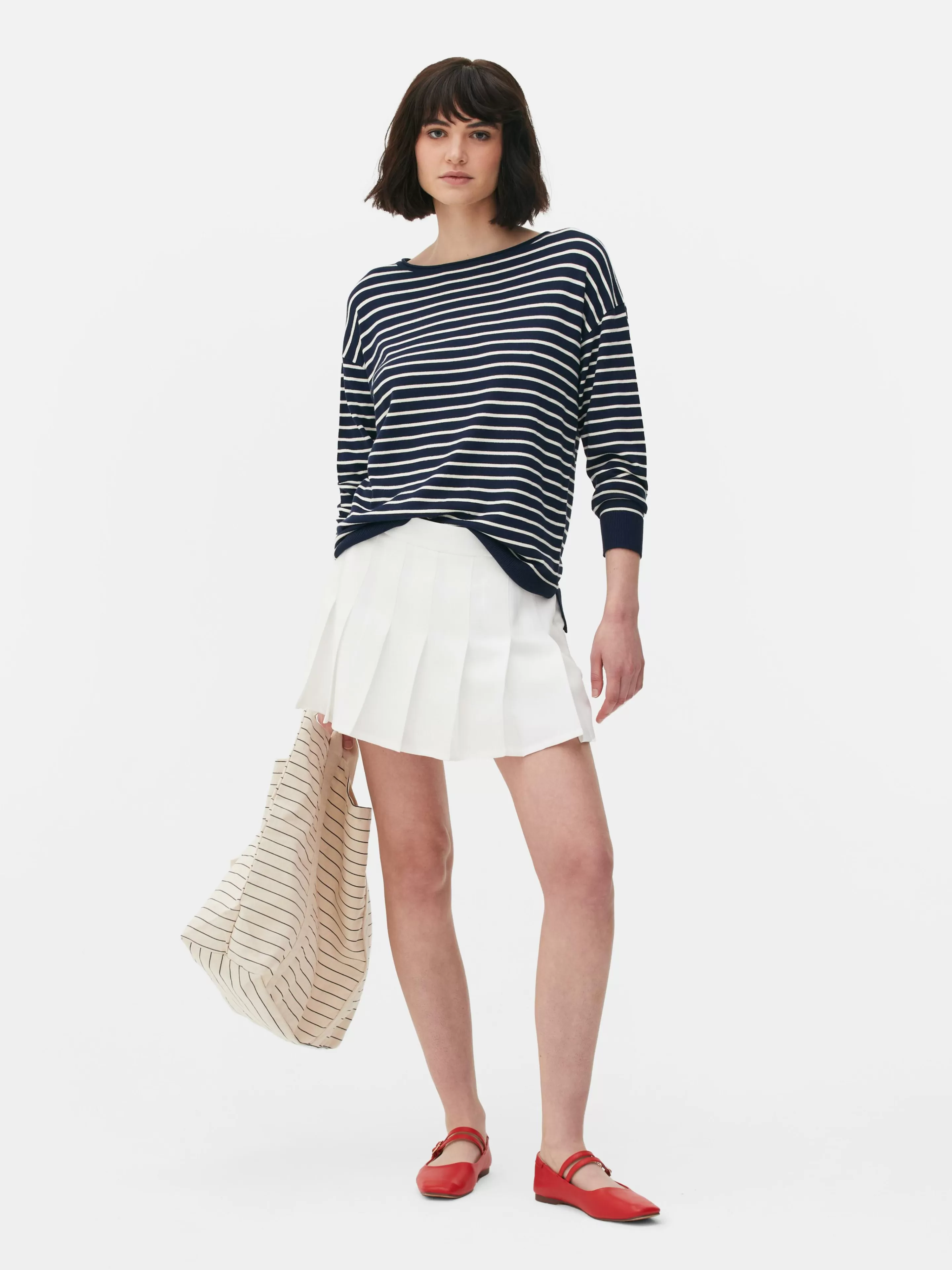 Pull Col Bateau à Rayures En Maille Fine-Primark Shop