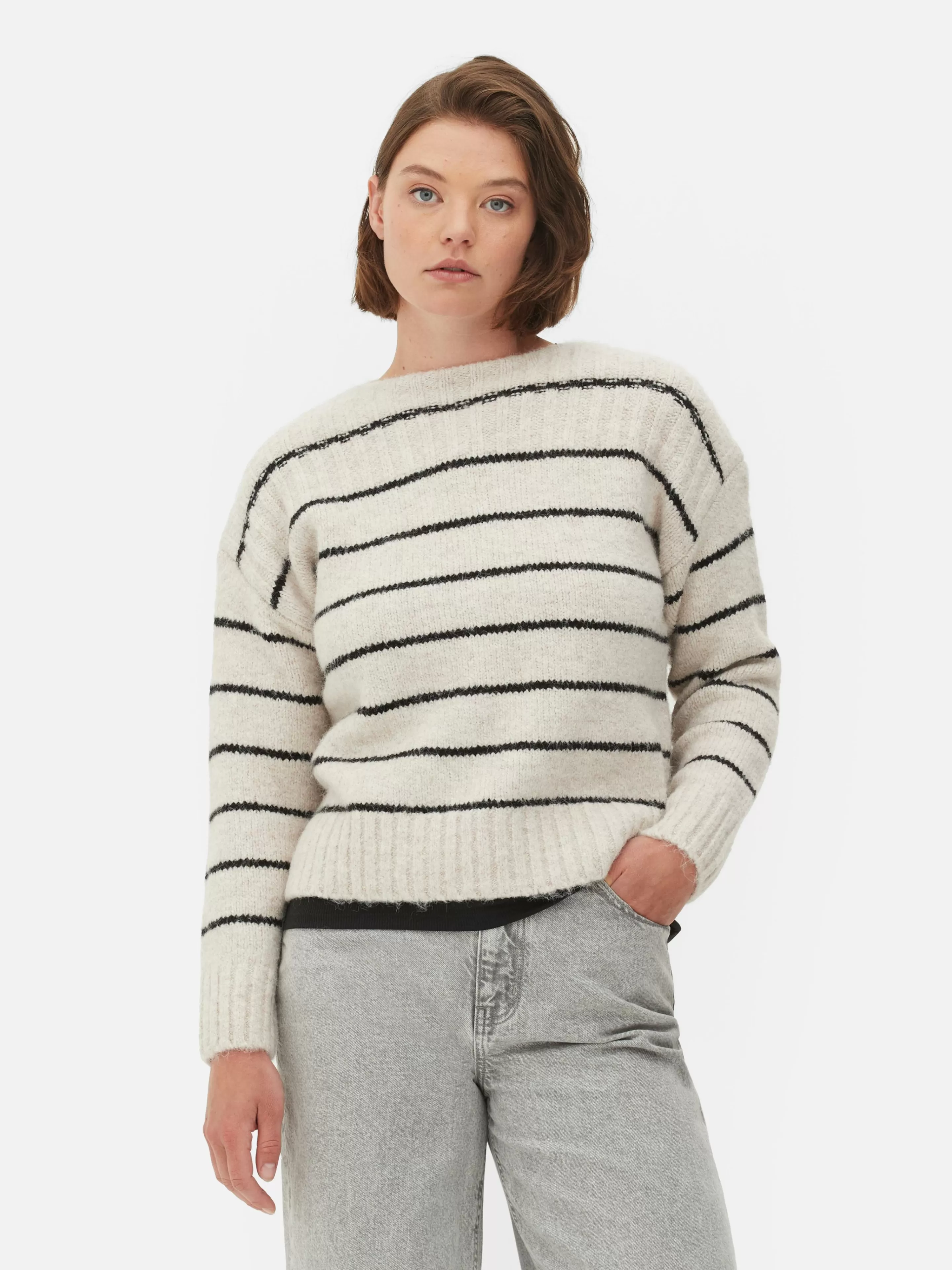 Pull Droit à Rayures-Primark Outlet