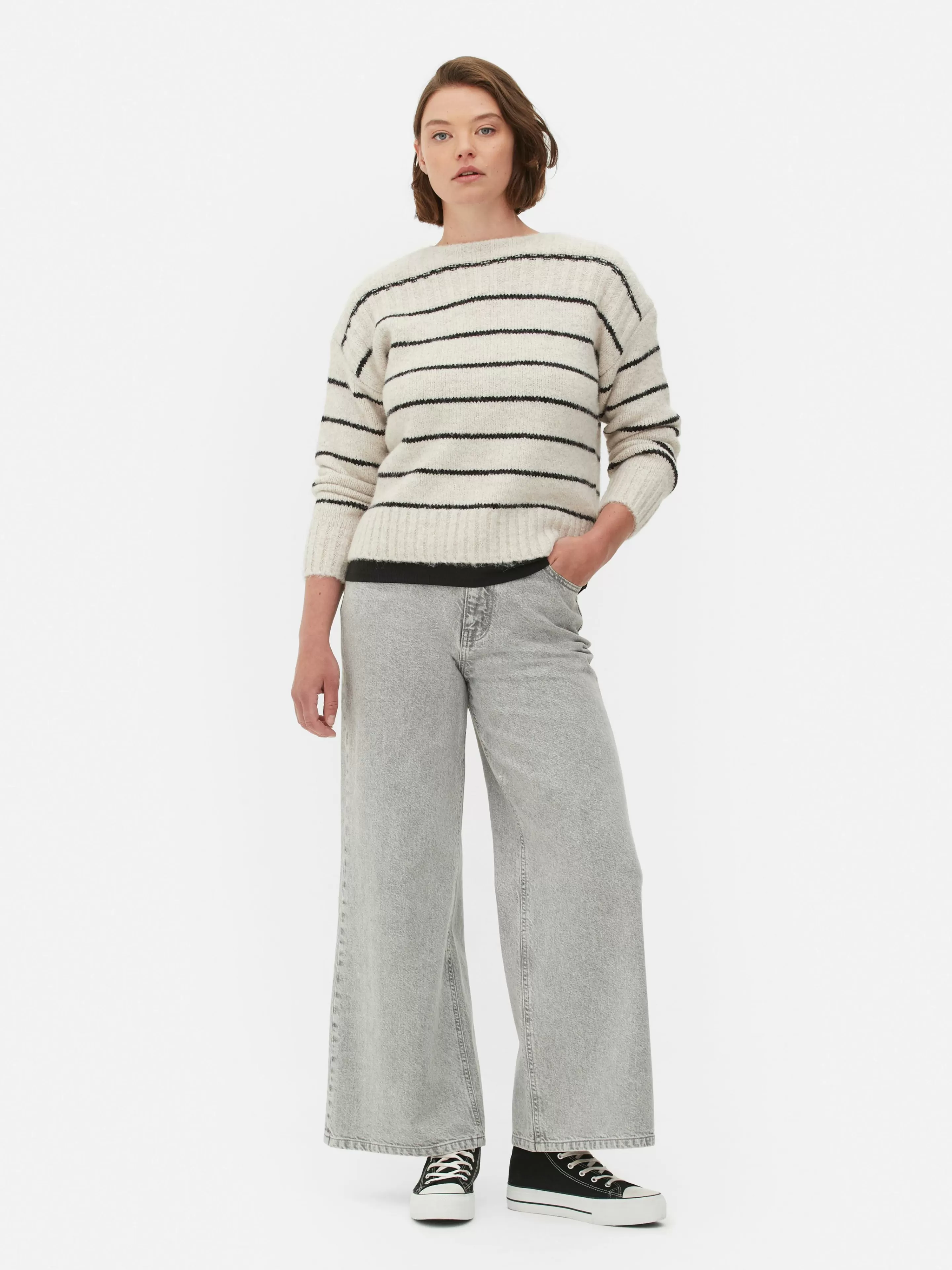 Pull Droit à Rayures-Primark Outlet