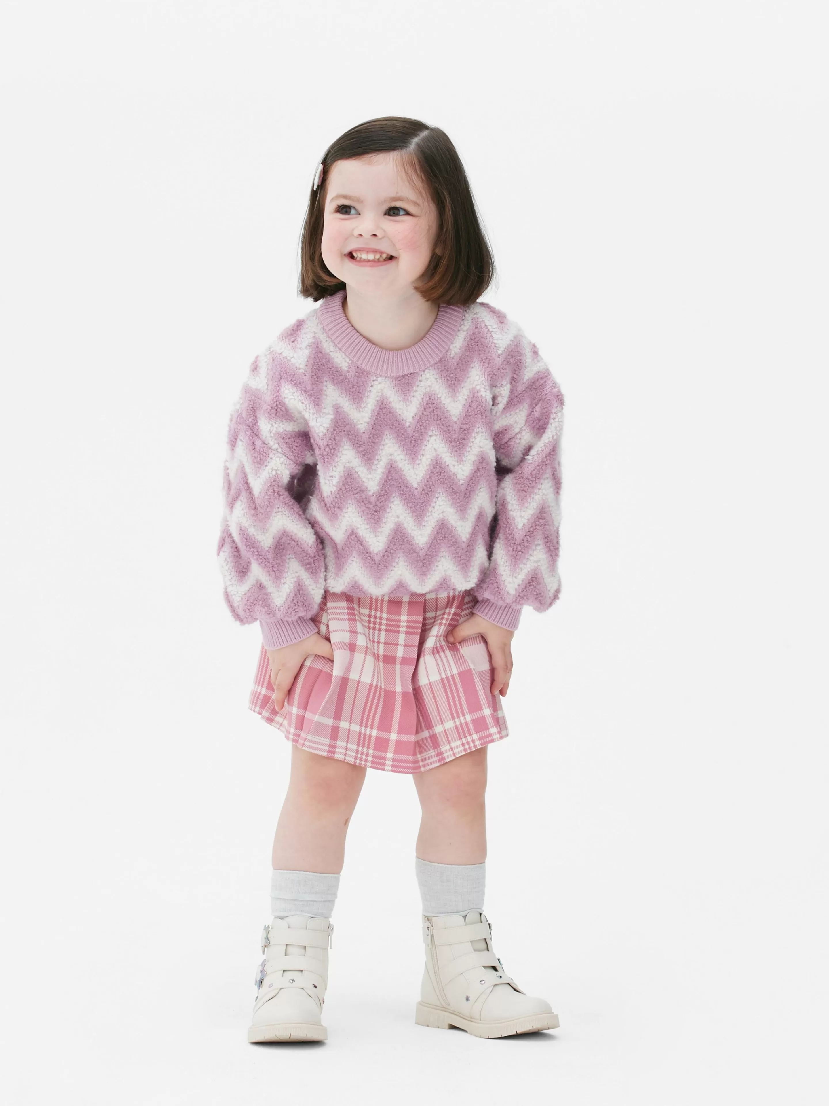 Pull En Maille Duveteuse à Motif Zigzag-Primark Store