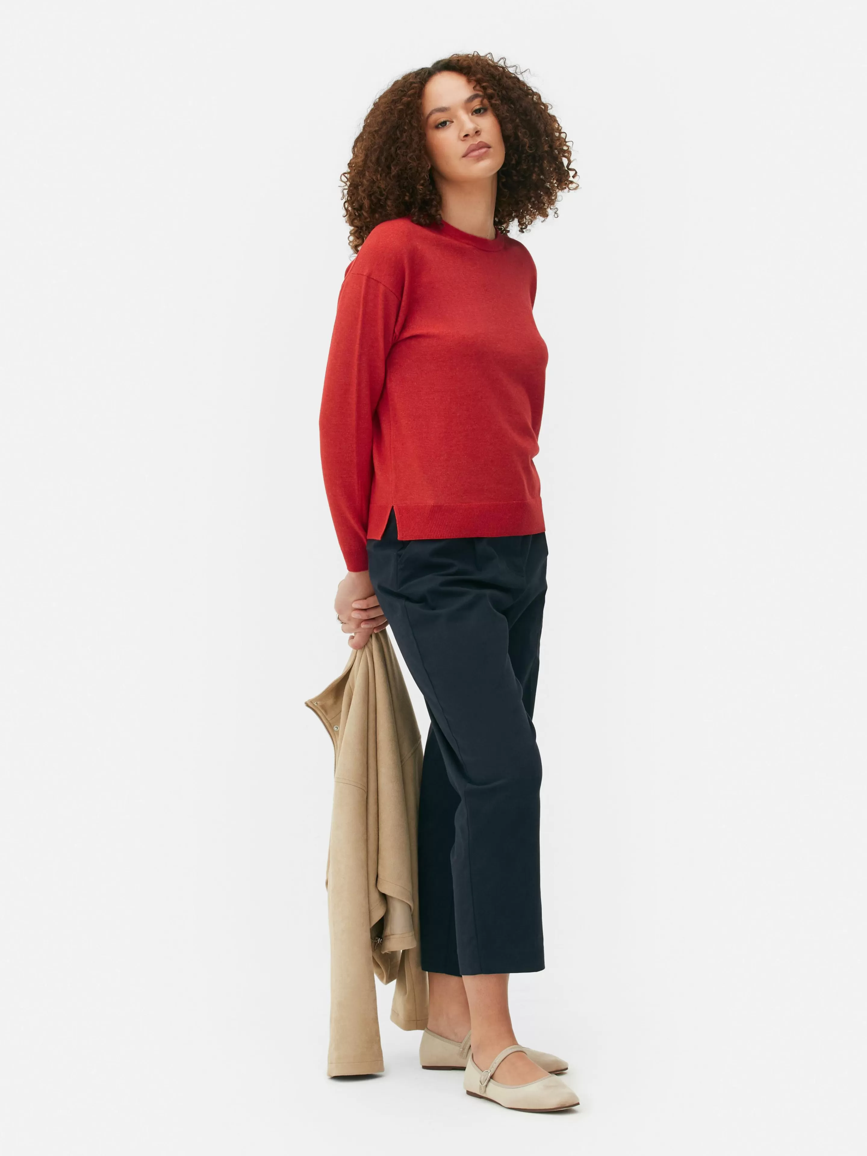 Pull En Maille Fine à Col Ras-du-cou-Primark New