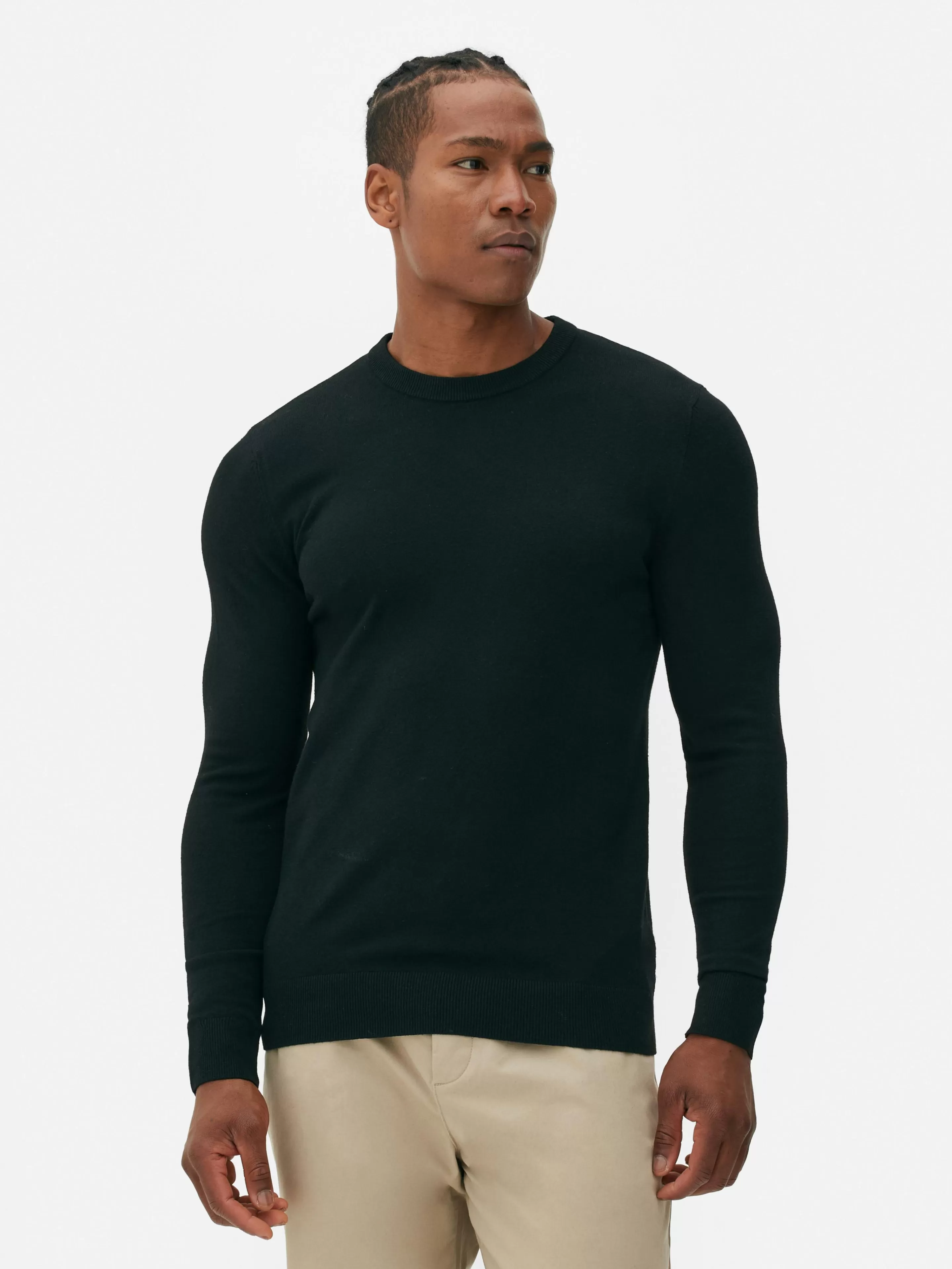 Pull En Maille Fine à Col Ras-du-cou-Primark Fashion