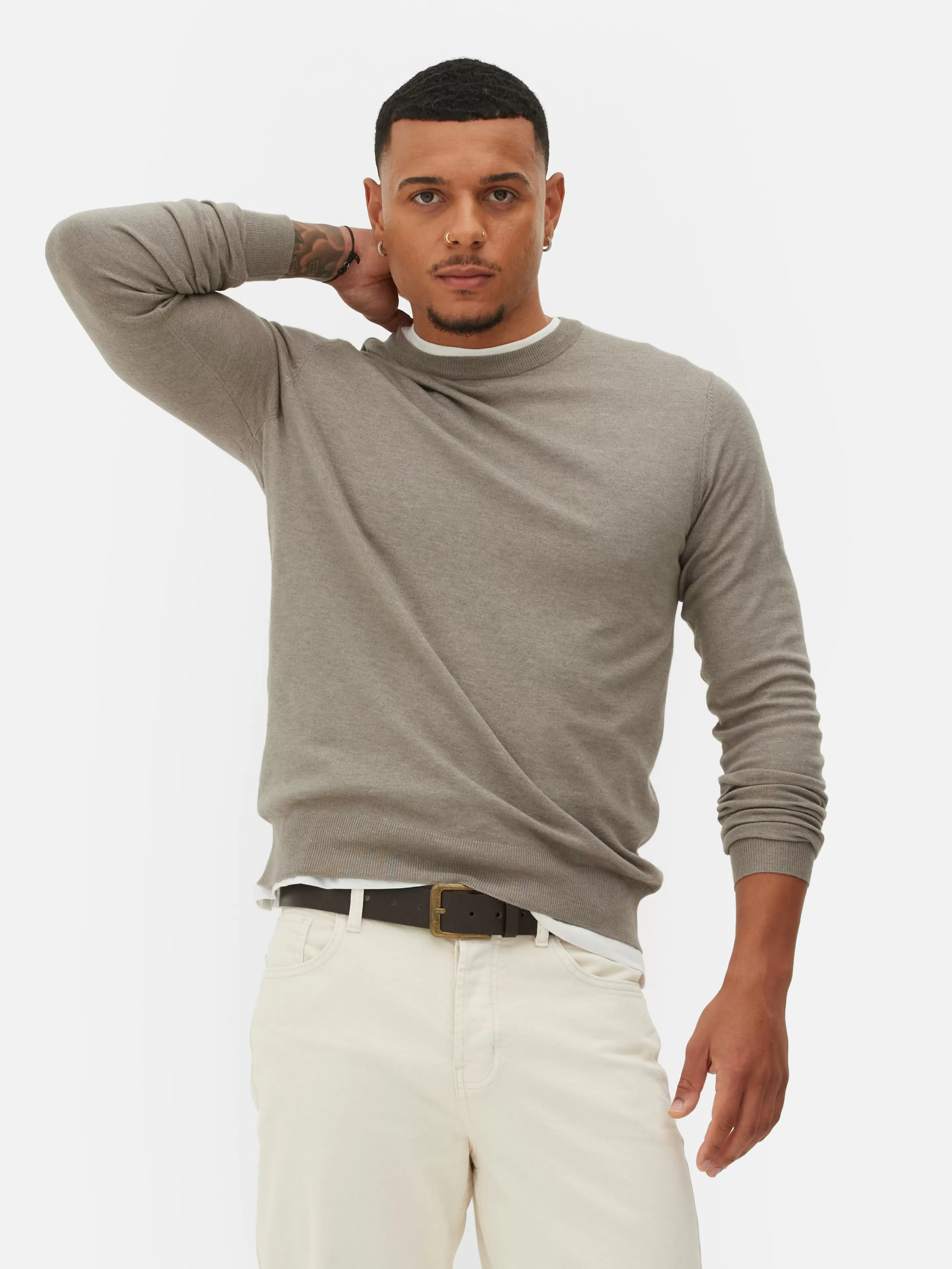 Pull En Maille Fine à Col Ras-du-cou-Primark Hot
