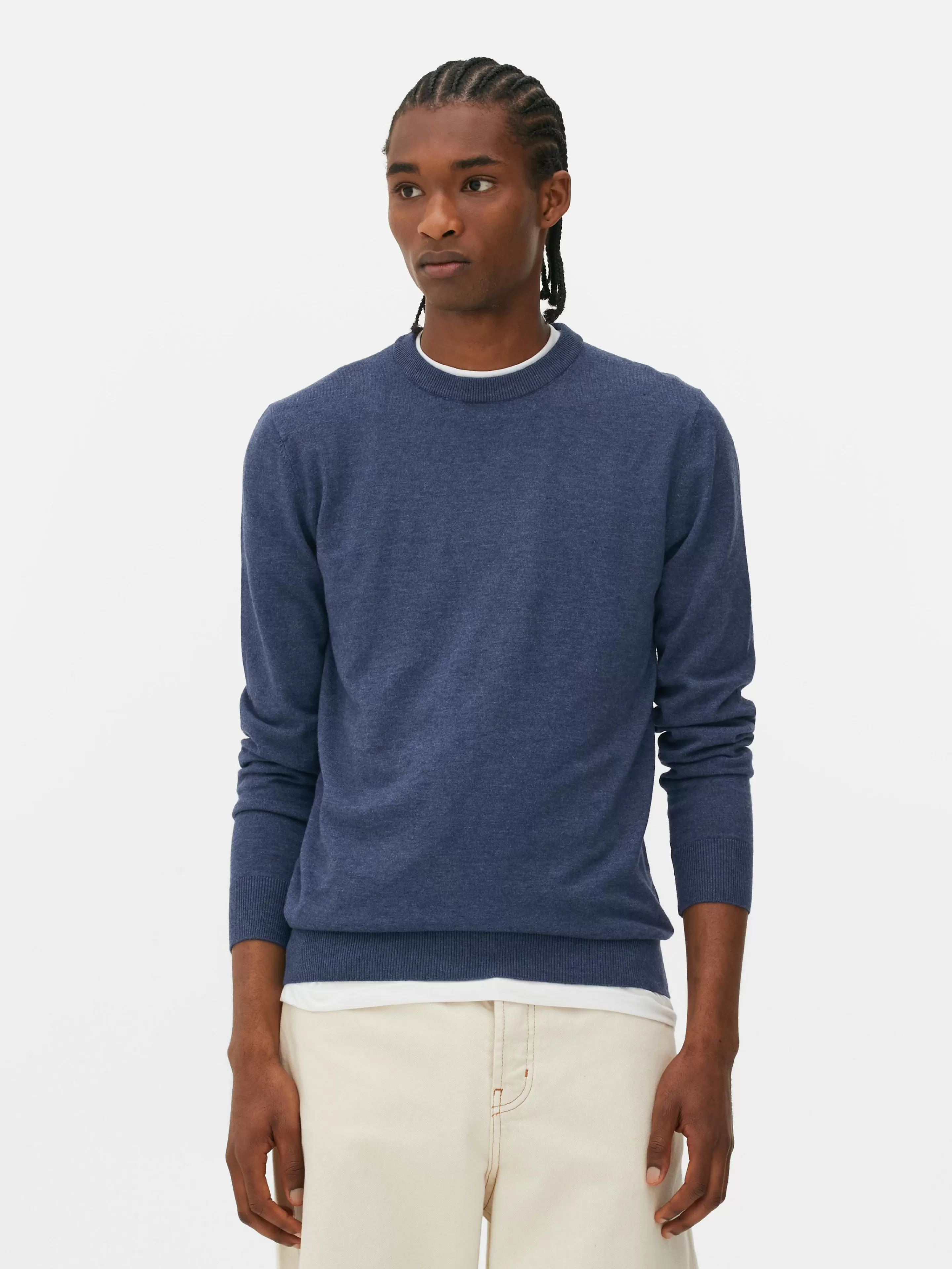 Pull En Maille Fine à Col Ras-du-cou-Primark Clearance