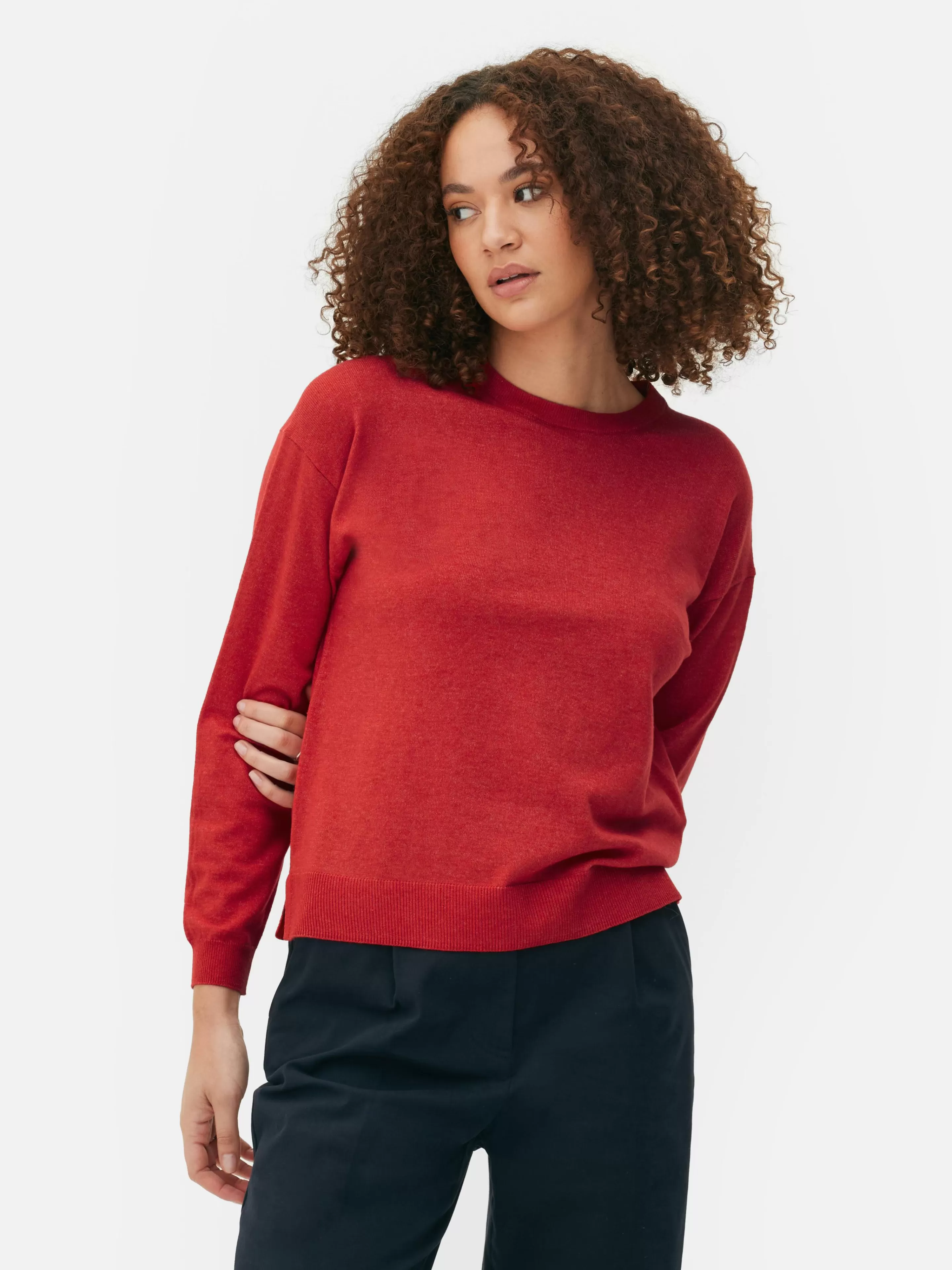 Pull En Maille Fine à Col Ras-du-cou-Primark New