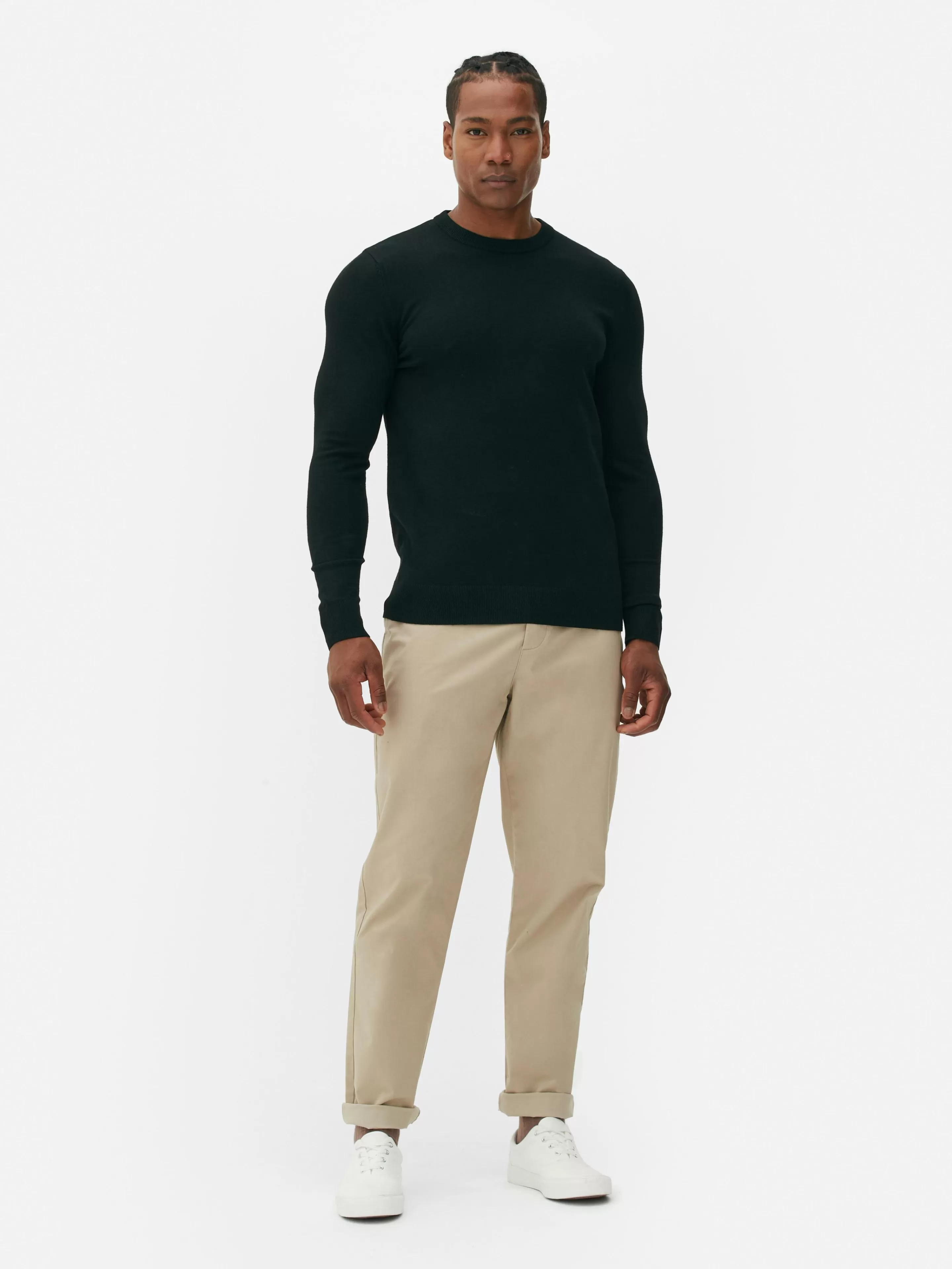 Pull En Maille Fine à Col Ras-du-cou-Primark Fashion
