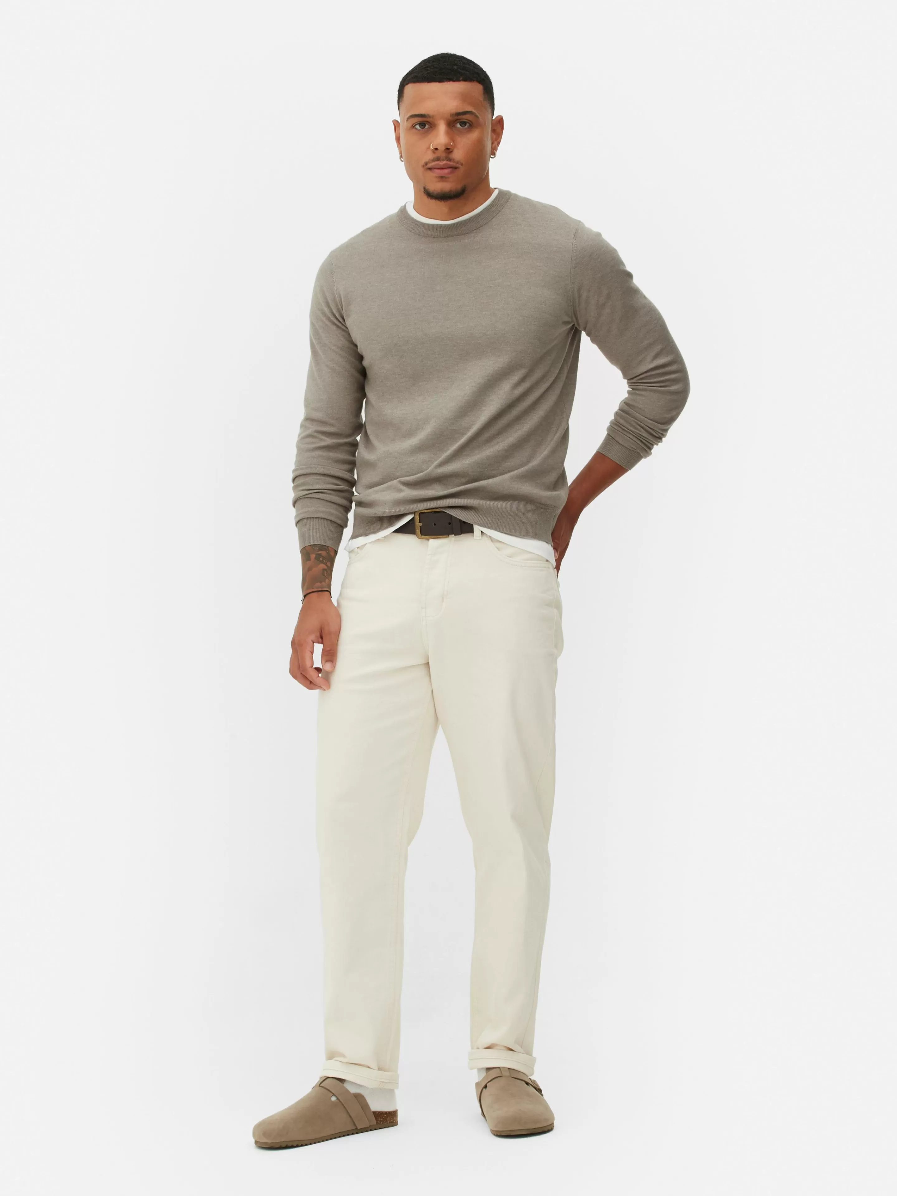 Pull En Maille Fine à Col Ras-du-cou-Primark Hot