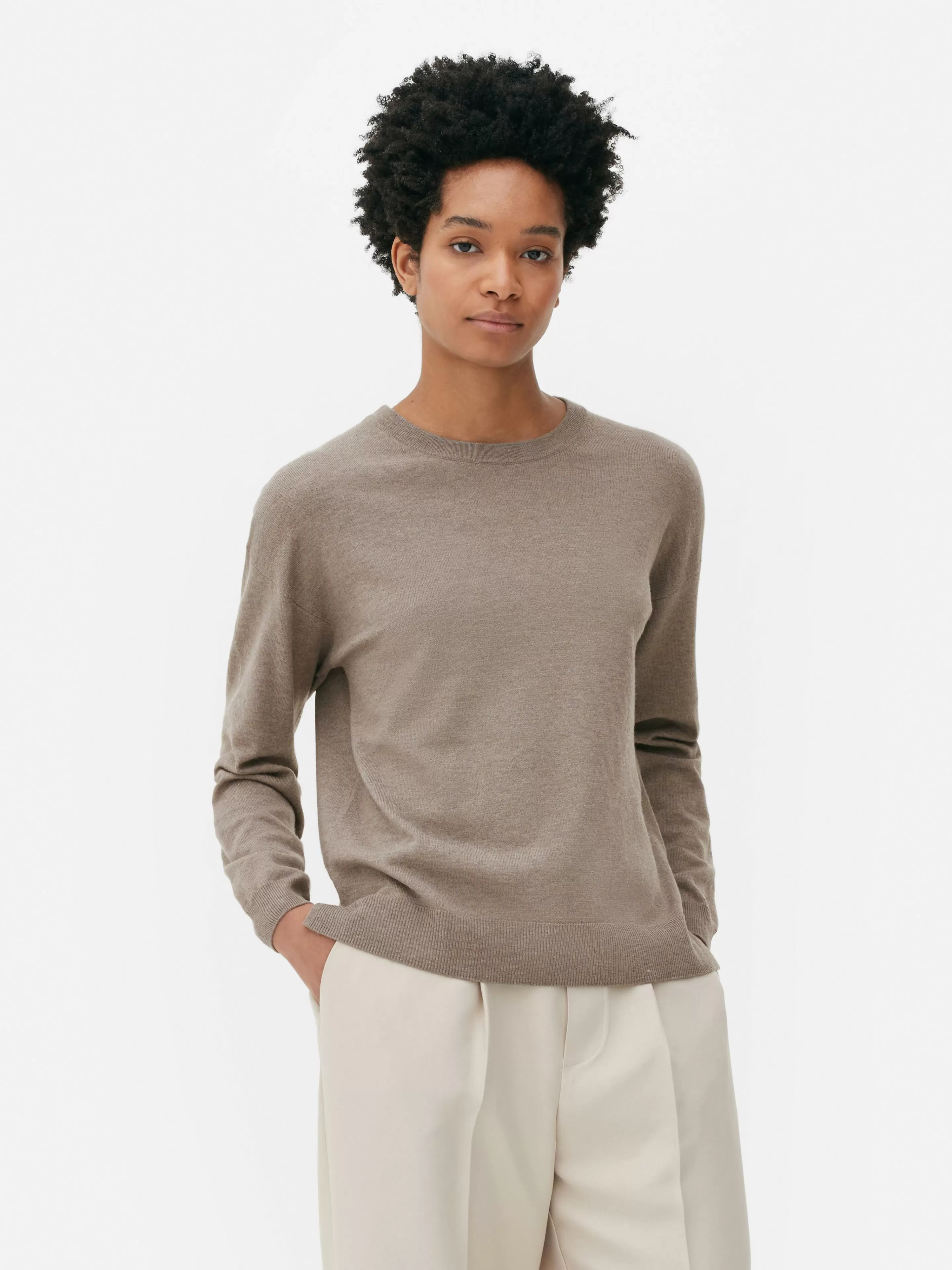 Pull En Maille Fine à Col Ras-du-cou-Primark Sale