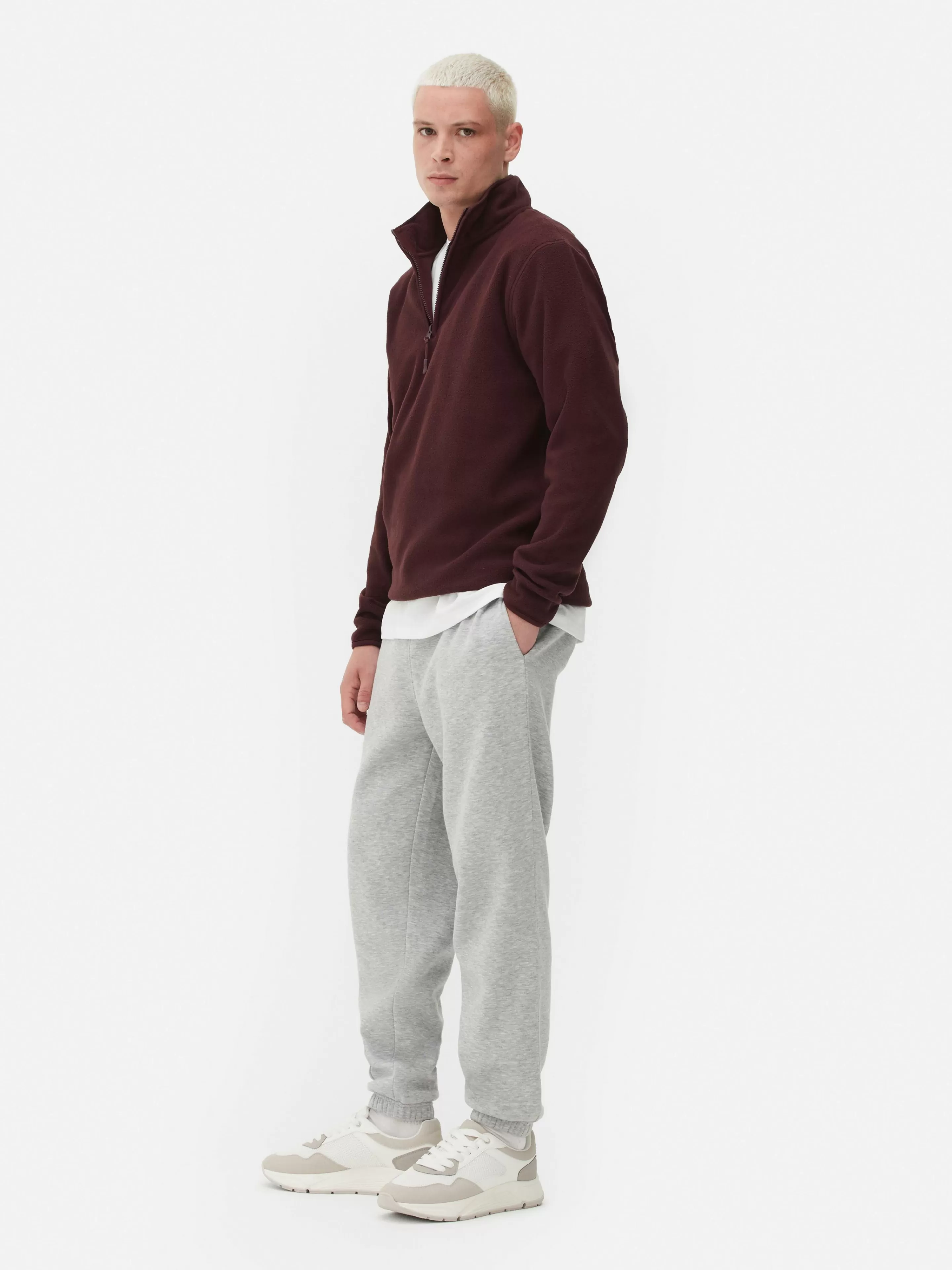 Pull En Molleton à Col Zippé-Primark Hot