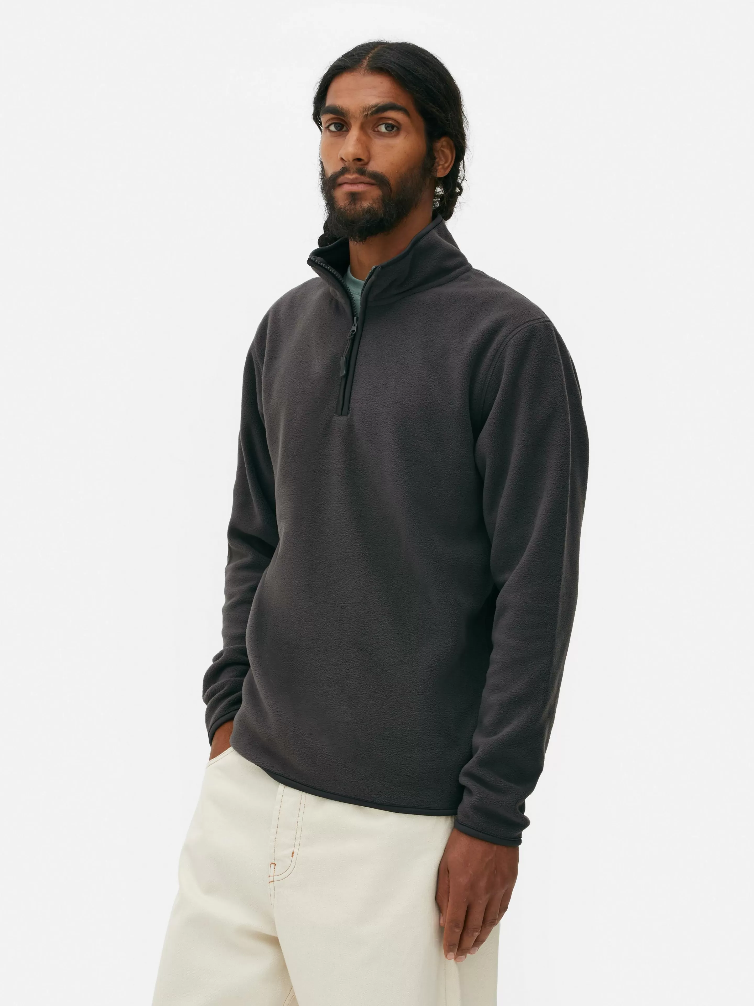 Pull En Molleton à Col Zippé-Primark Cheap