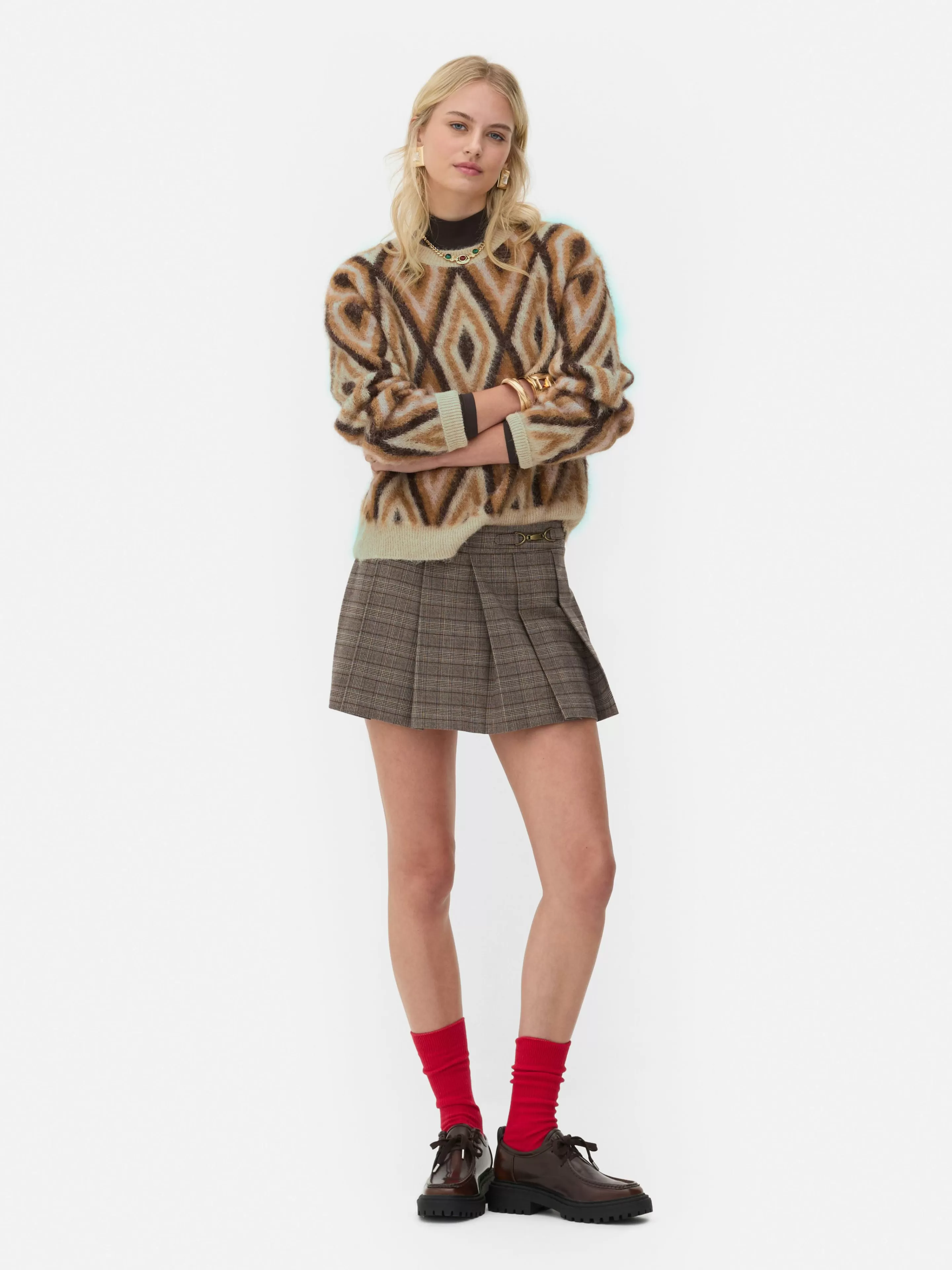 Pull En Tricot à Motif Losange Rita Ora-Primark Shop