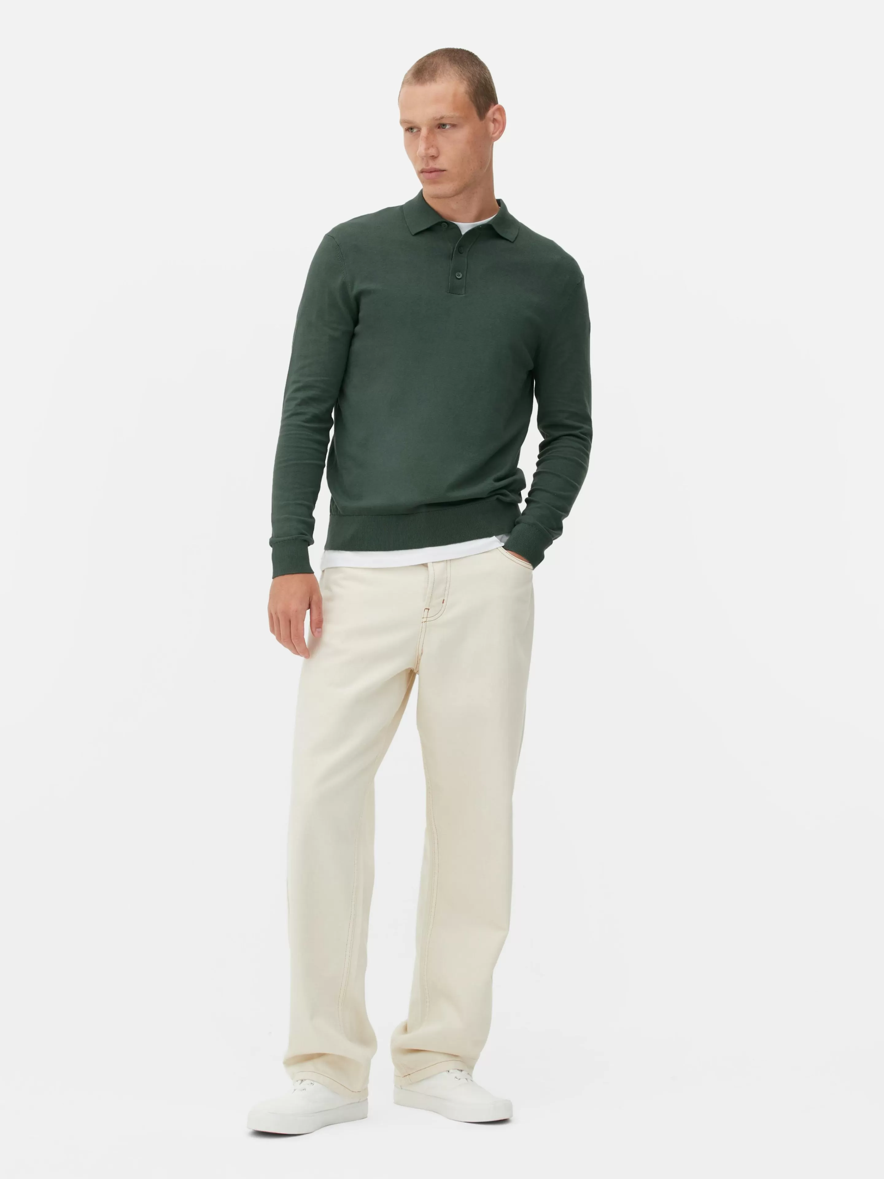 Pull Polo à Manches Longues-Primark Flash Sale