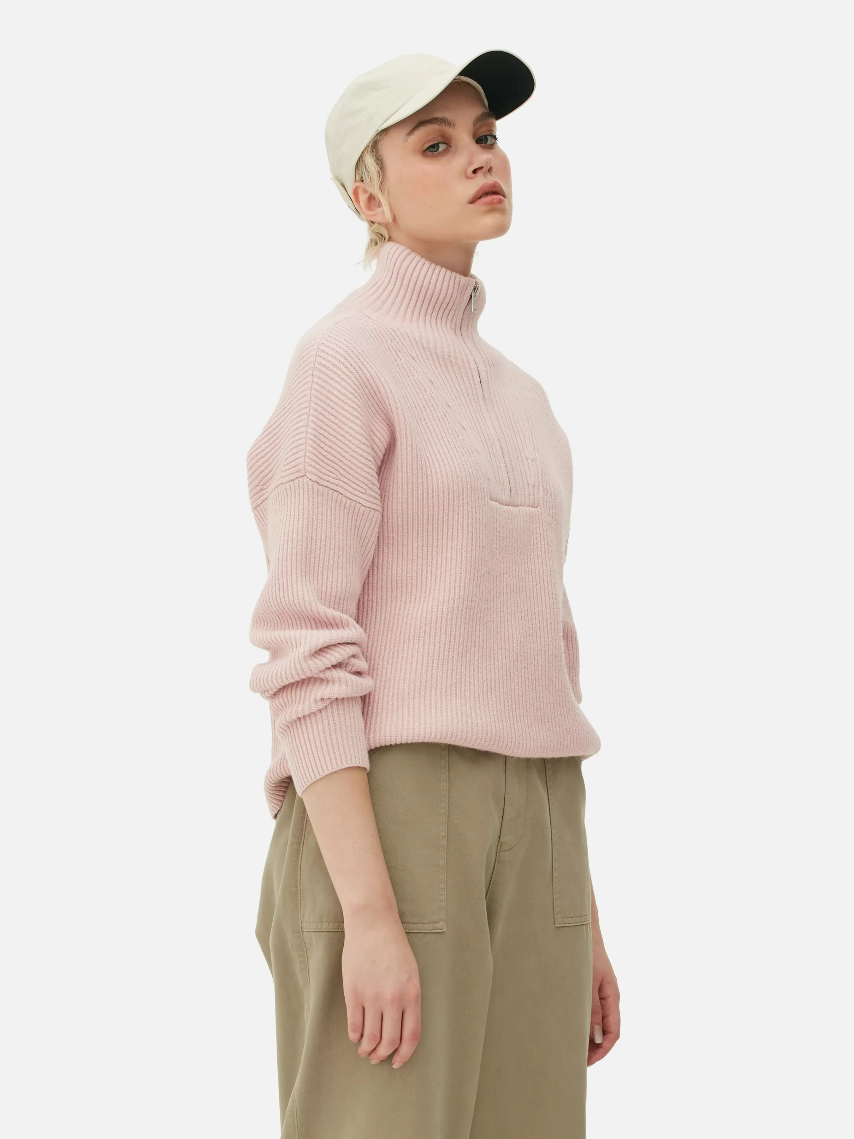 Pull Tricoté à Encolure Zippée-Primark Flash Sale