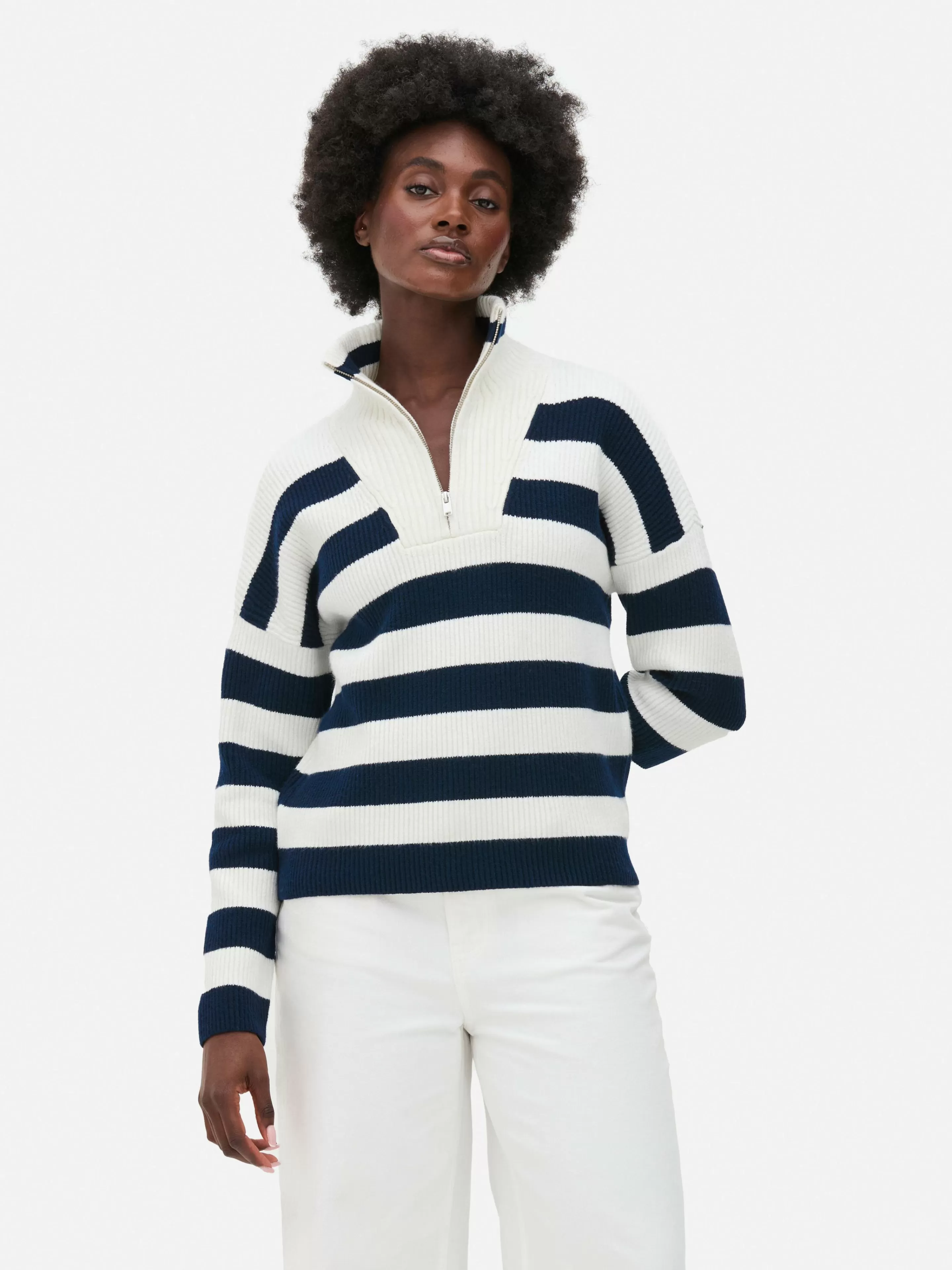 Pull Tricoté à Encolure Zippée-Primark Best
