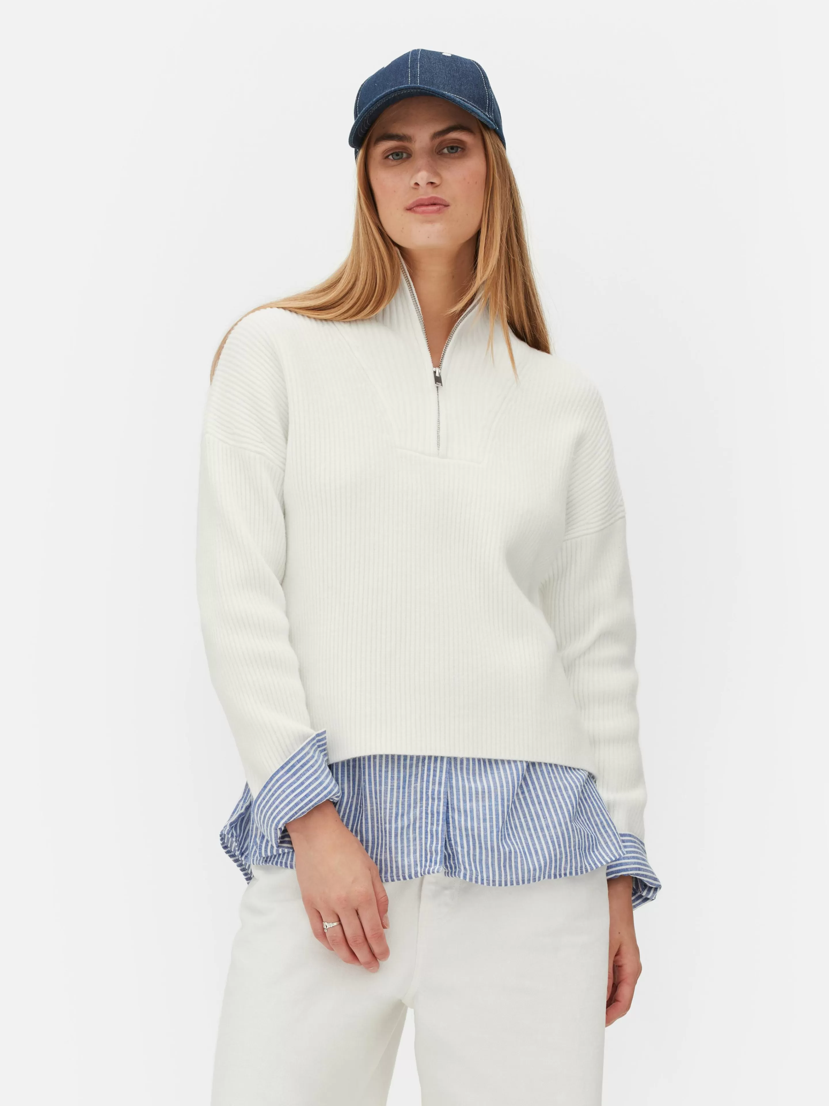 Pull Tricoté à Encolure Zippée-Primark Clearance