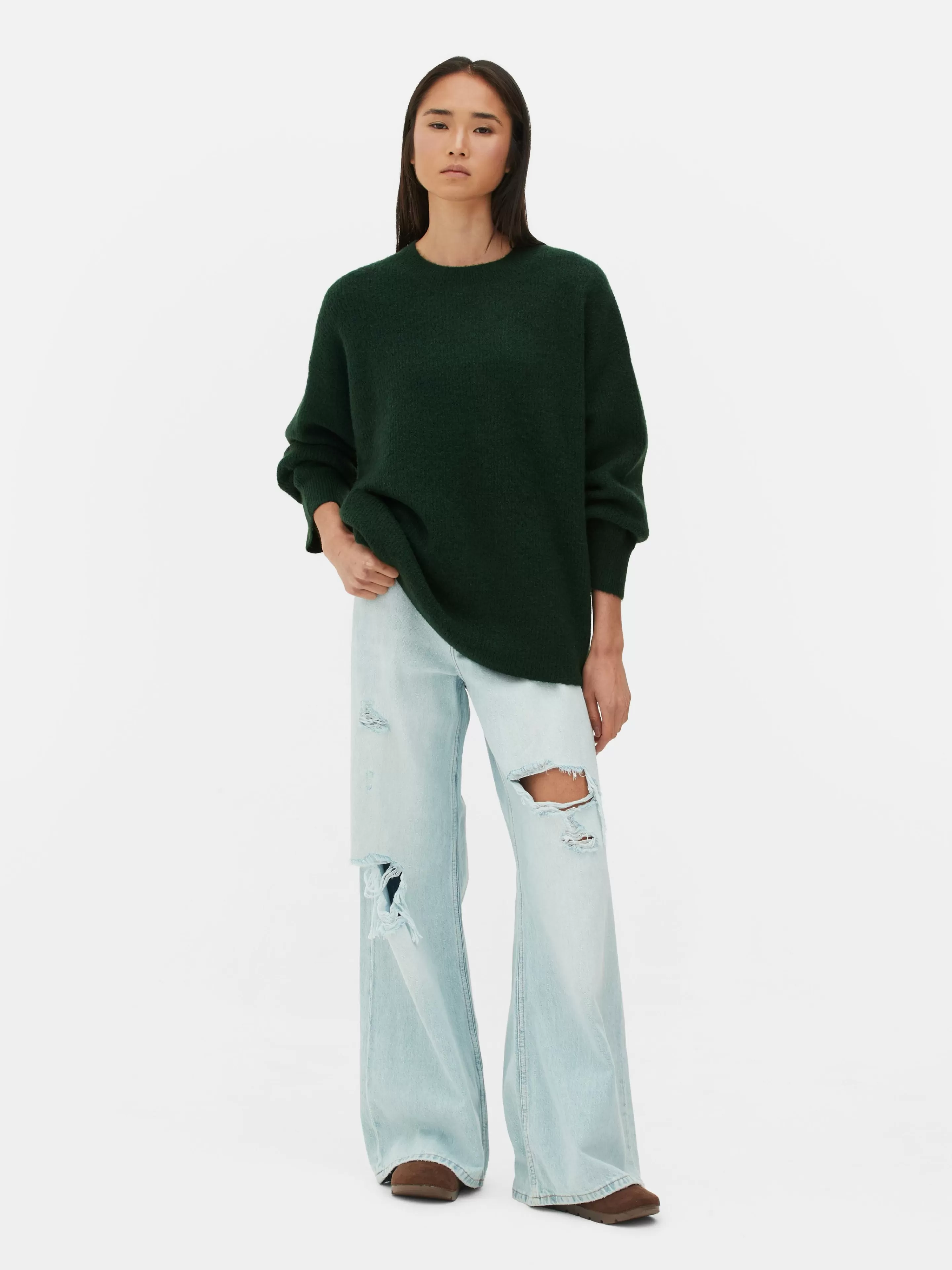 Pull Tricoté Avec Manches à Revers-Primark Best Sale