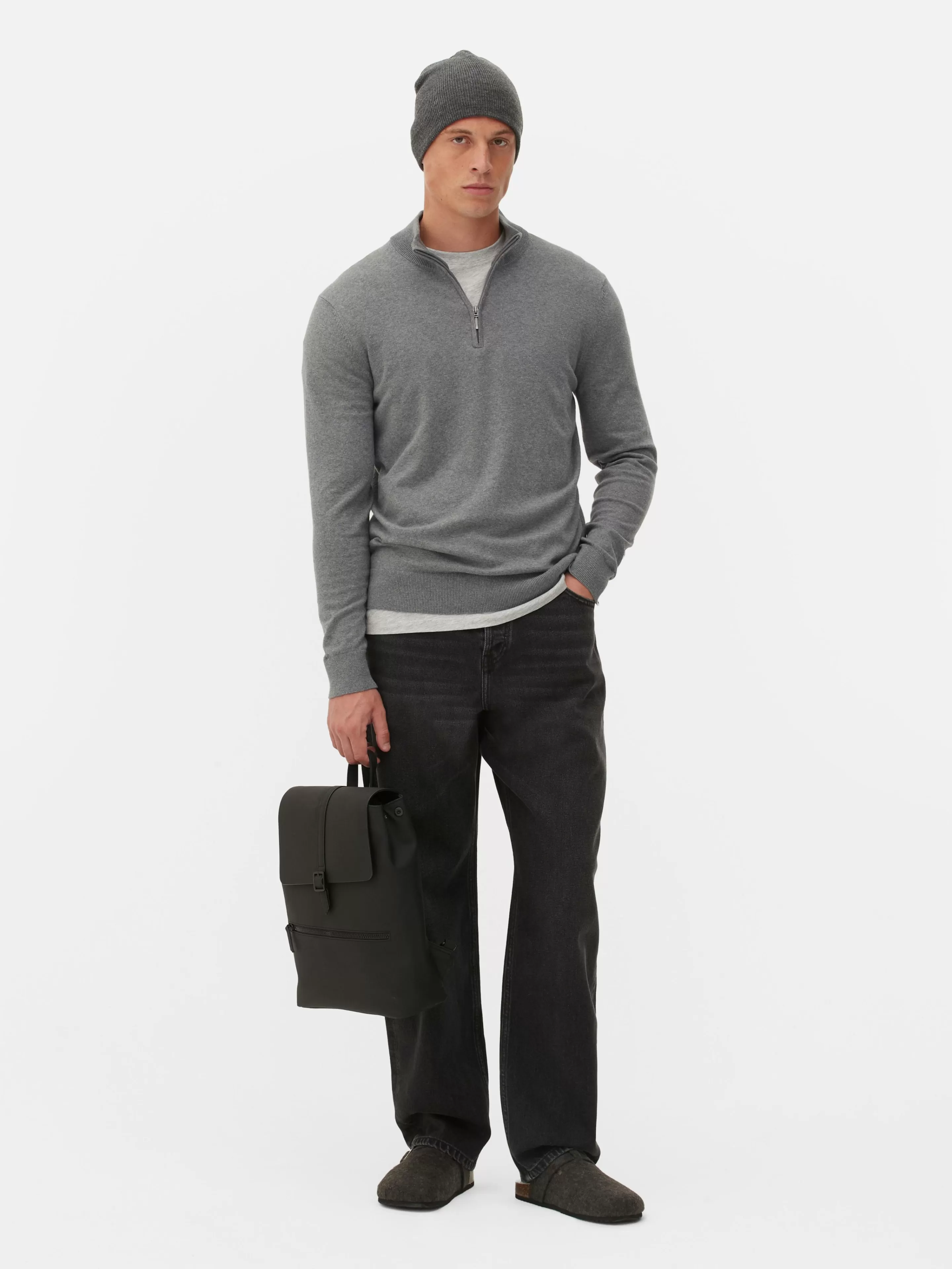 Pull Tricoté Semi-zippé-Primark Sale
