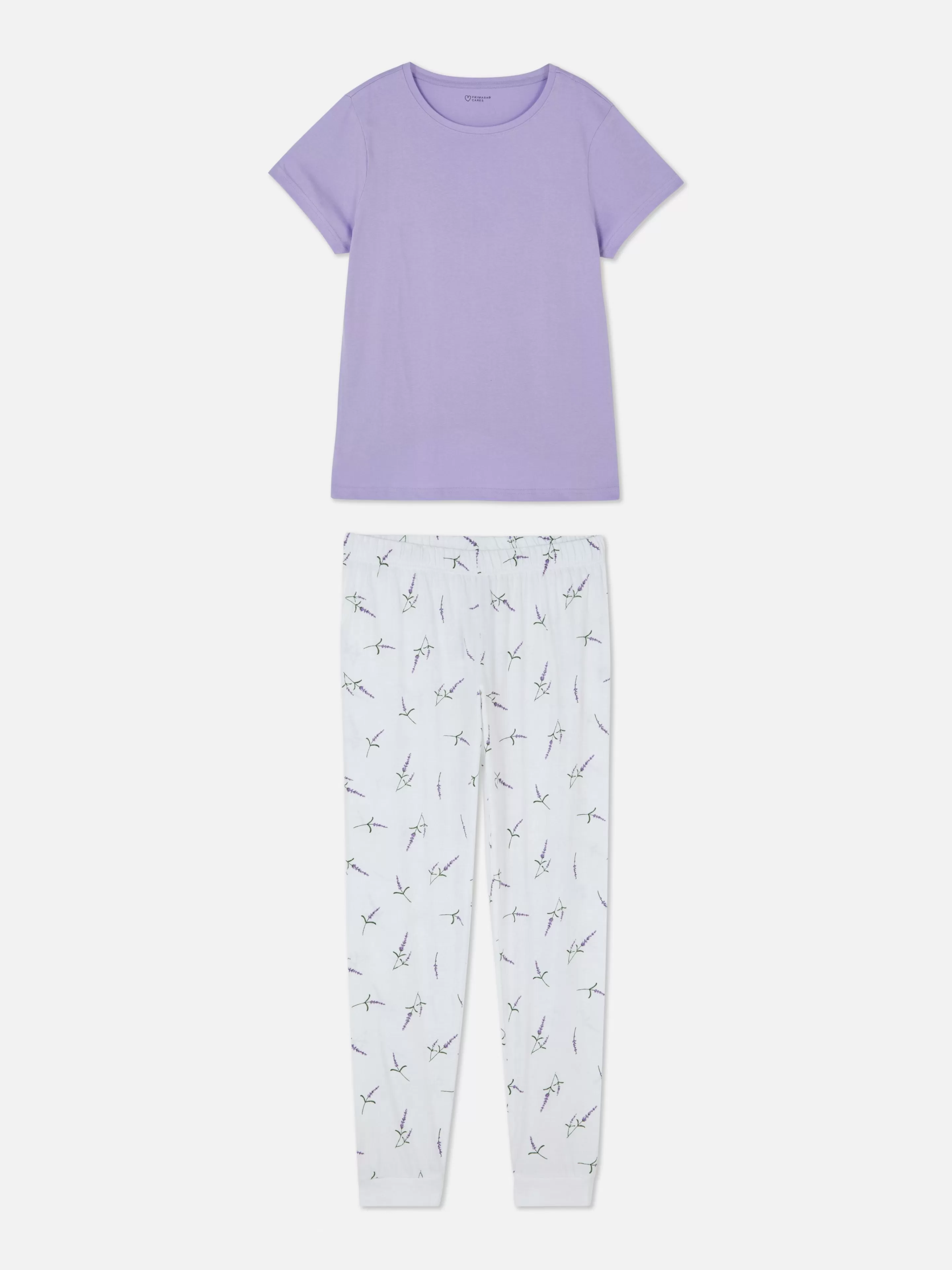 Pyjama à Manches Courtes En Jersey Imprimé-Primark Shop
