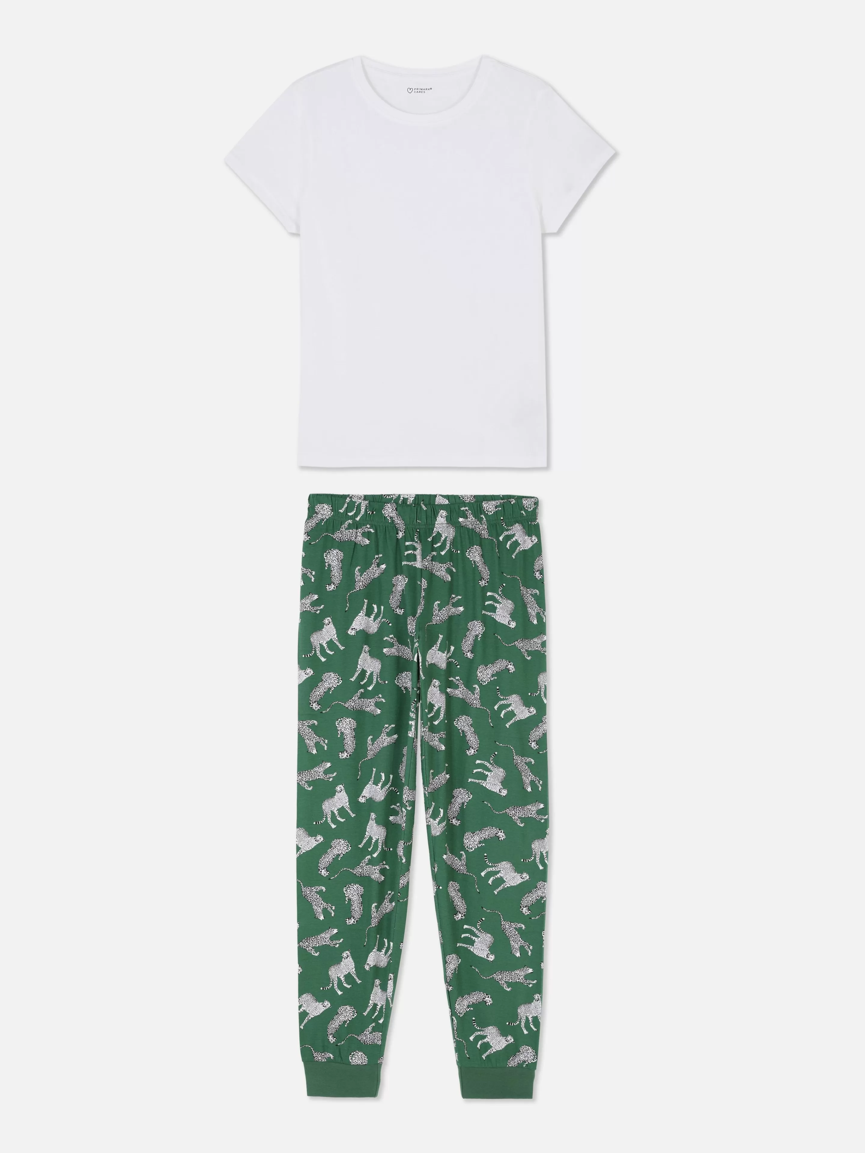 Pyjama à Manches Courtes En Jersey Imprimé-Primark Hot