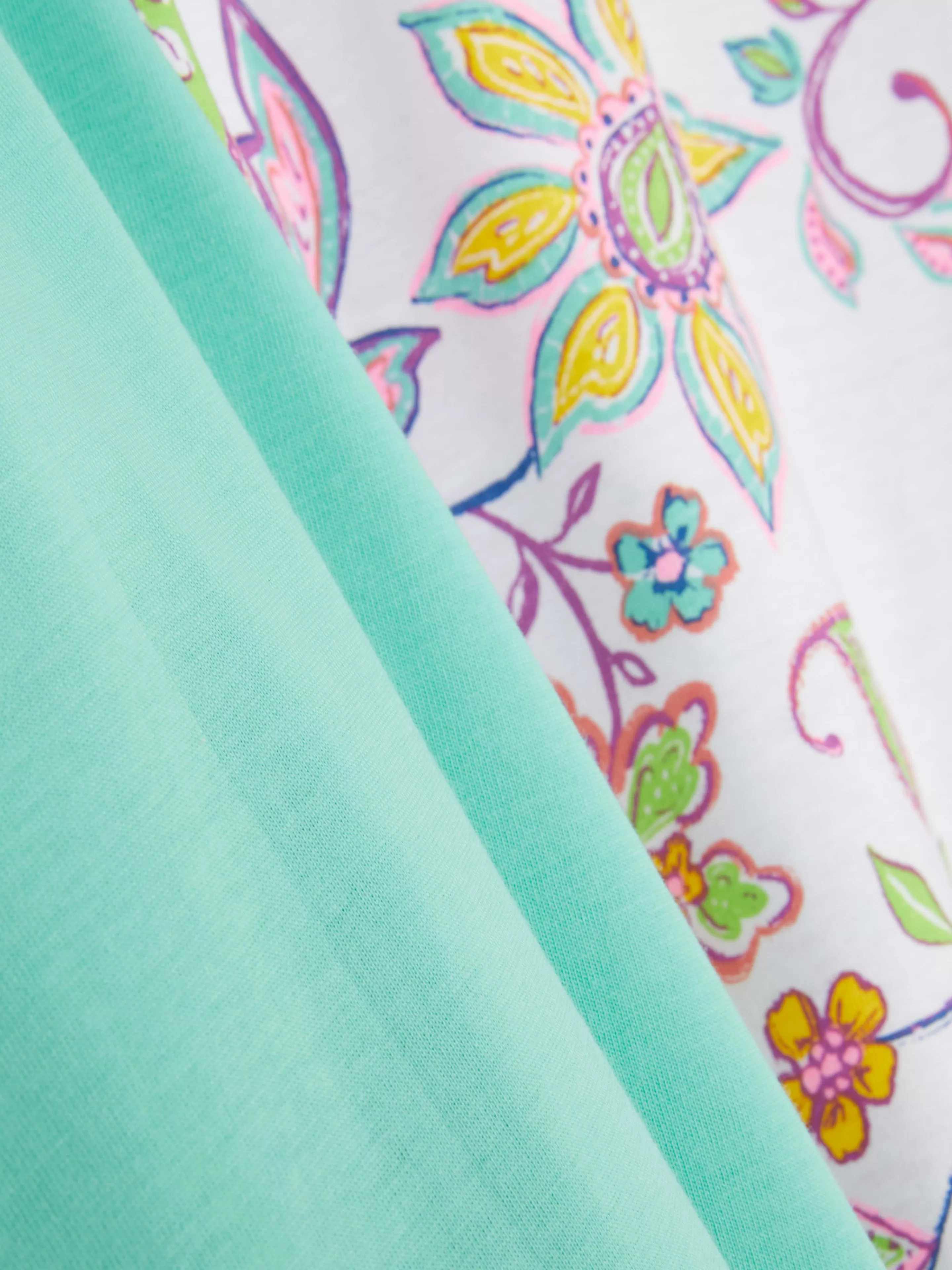 Pyjama à Manches Courtes Et Motif-Primark Fashion