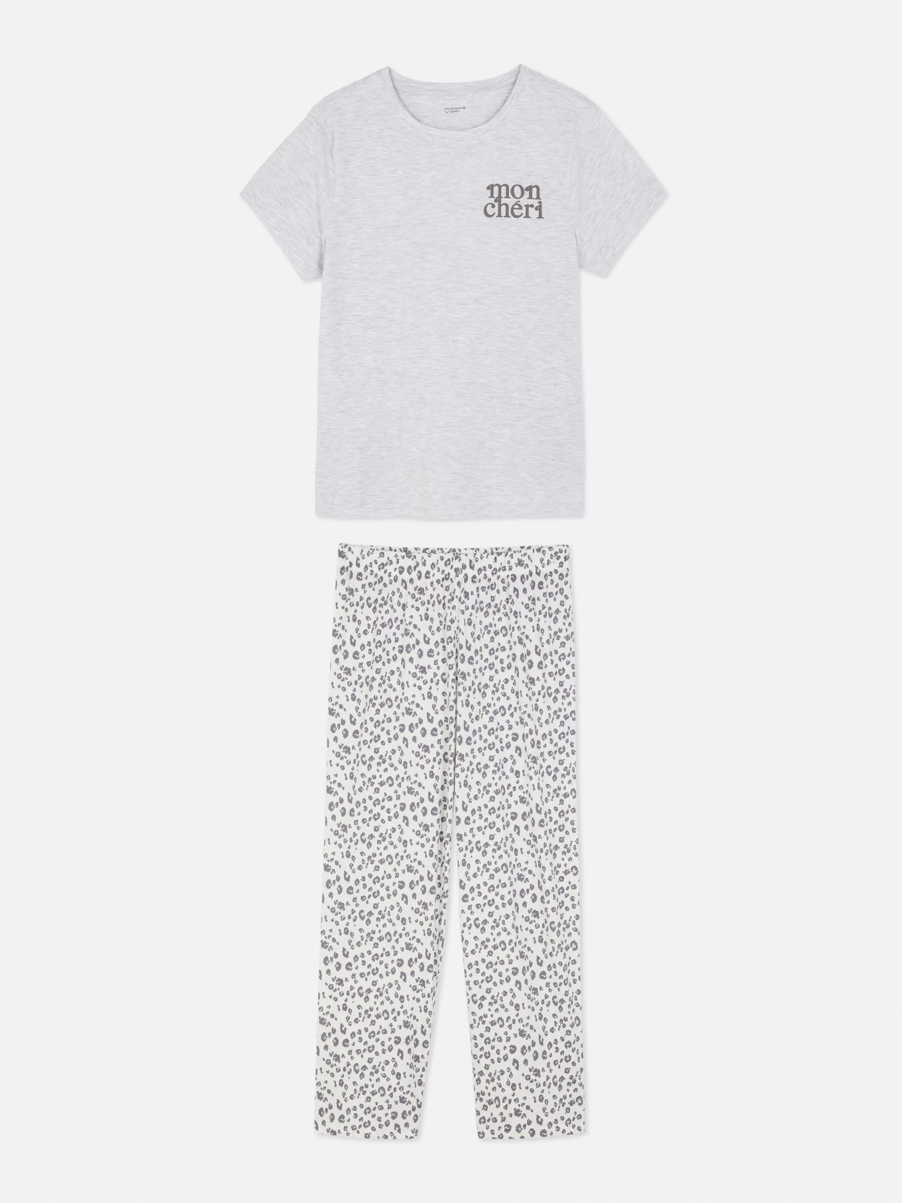 Pyjama à Manches Courtes Graphique En Jersey-Primark New