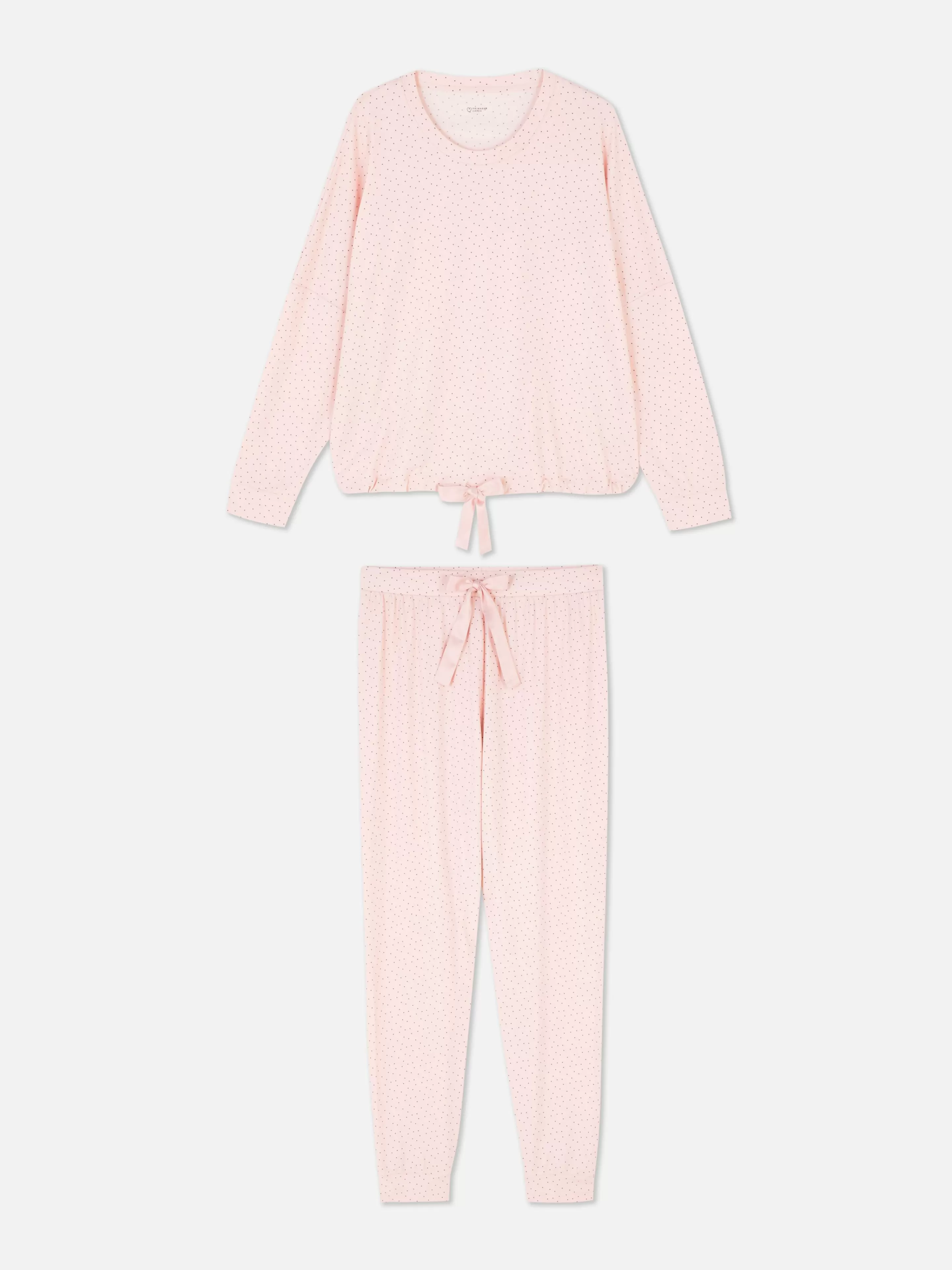 Pyjama à Manches Longues Et Détail Nœud-Primark Online