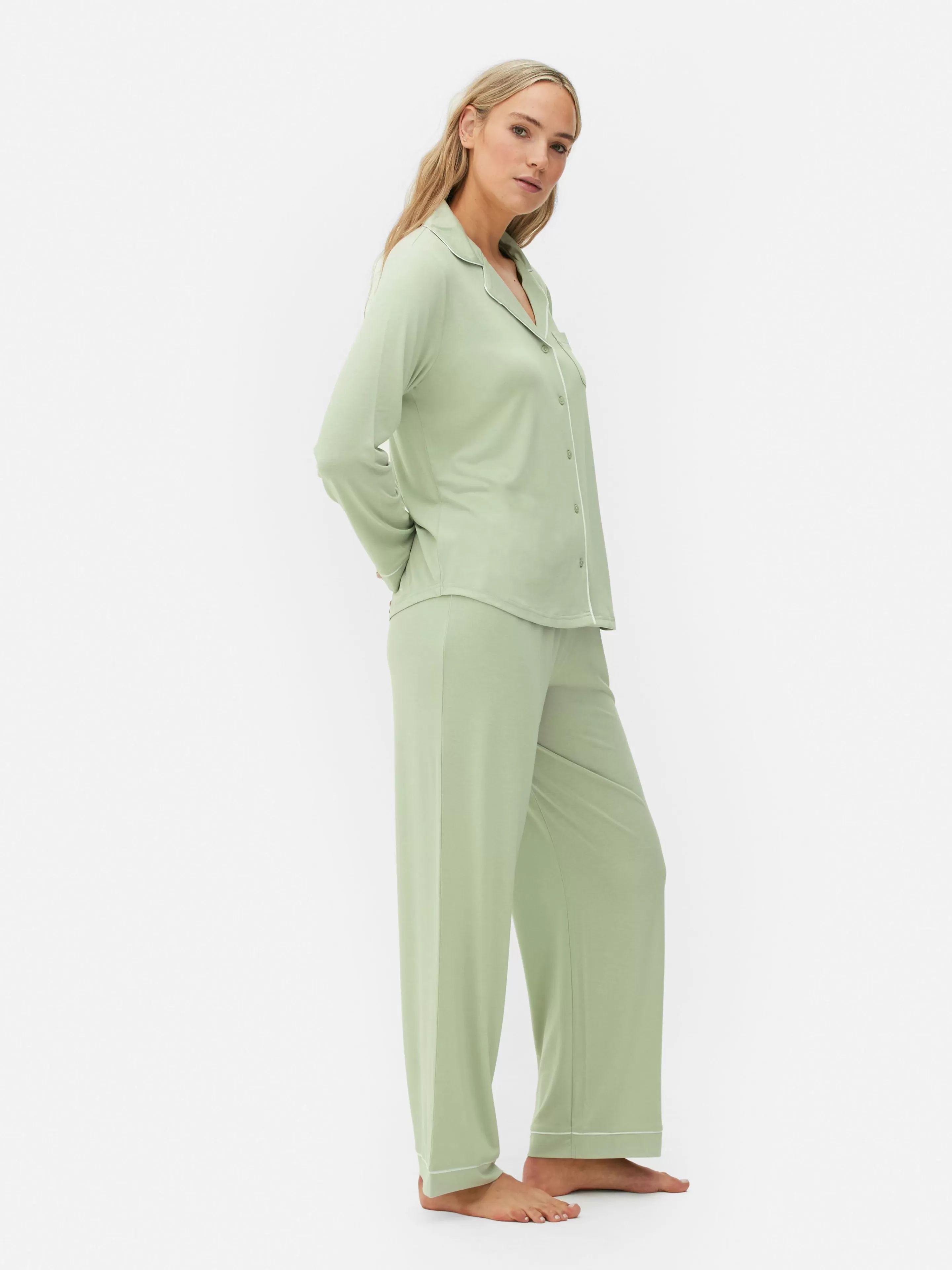 Pyjama Boyfriend En Jersey à Manches Longues-Primark Online