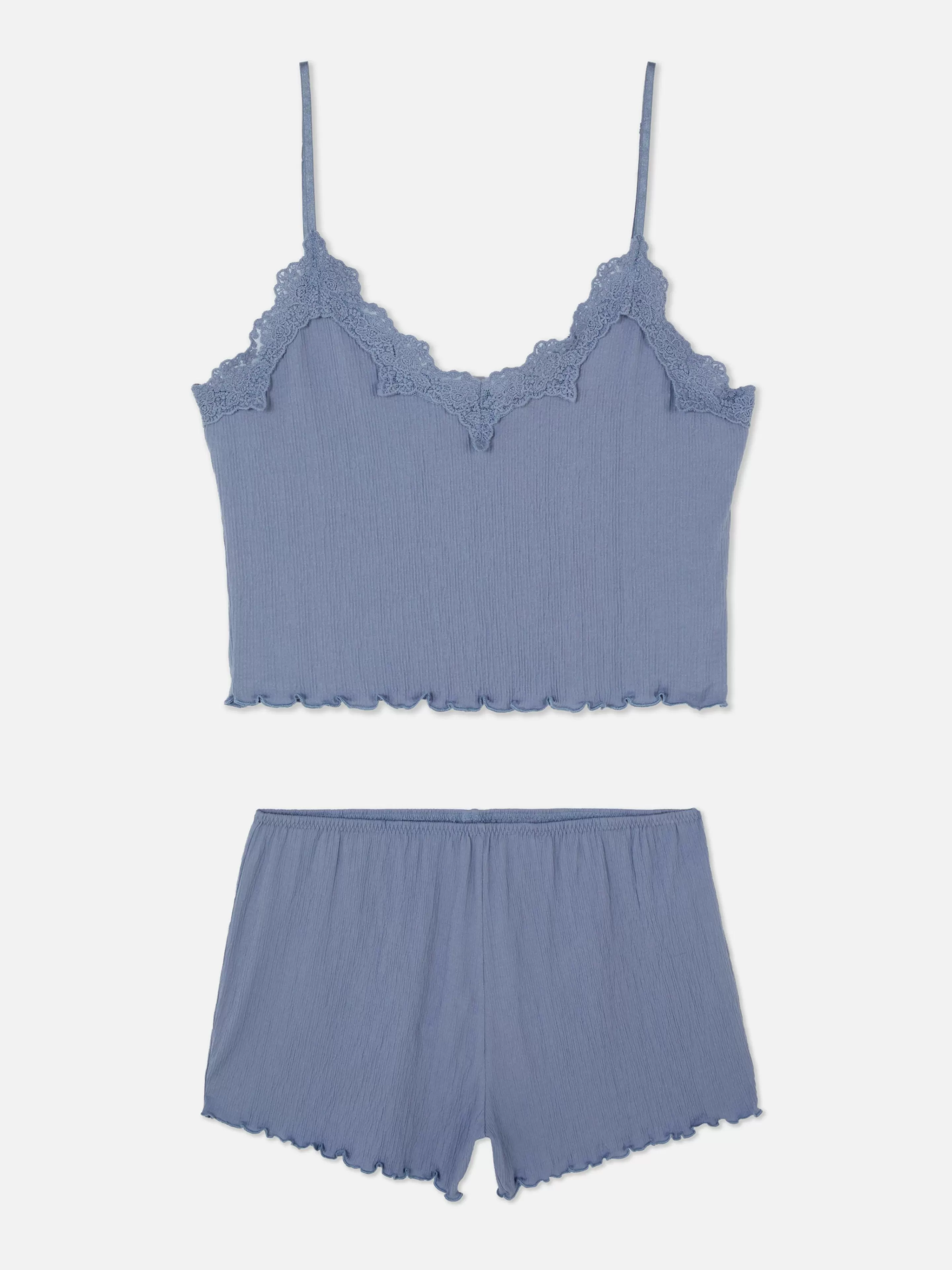 Pyjama Caraco Court Et Short Froissés-Primark Shop