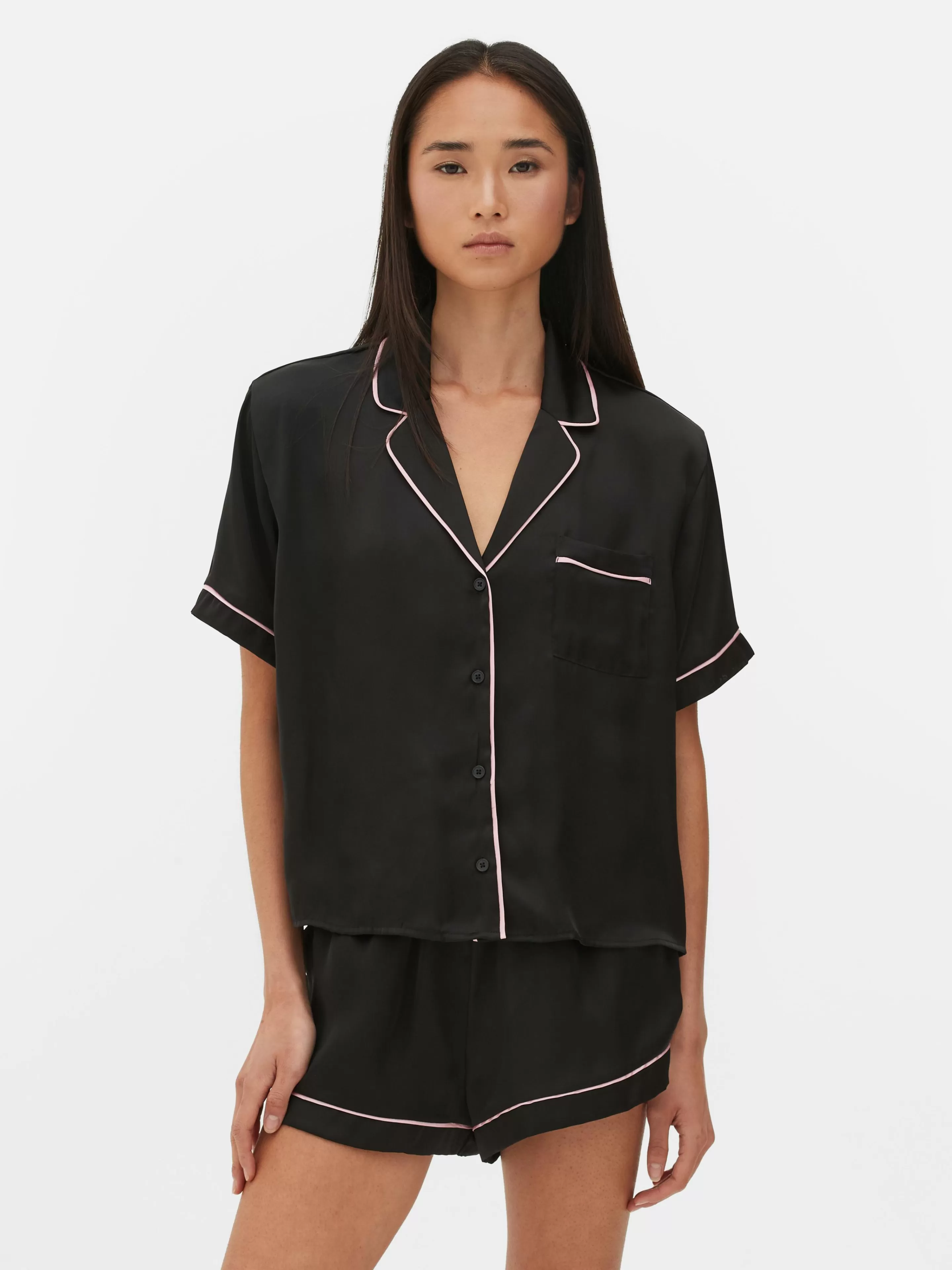Pyjama Chemise De Nuit Et Short En Satin-Primark Cheap