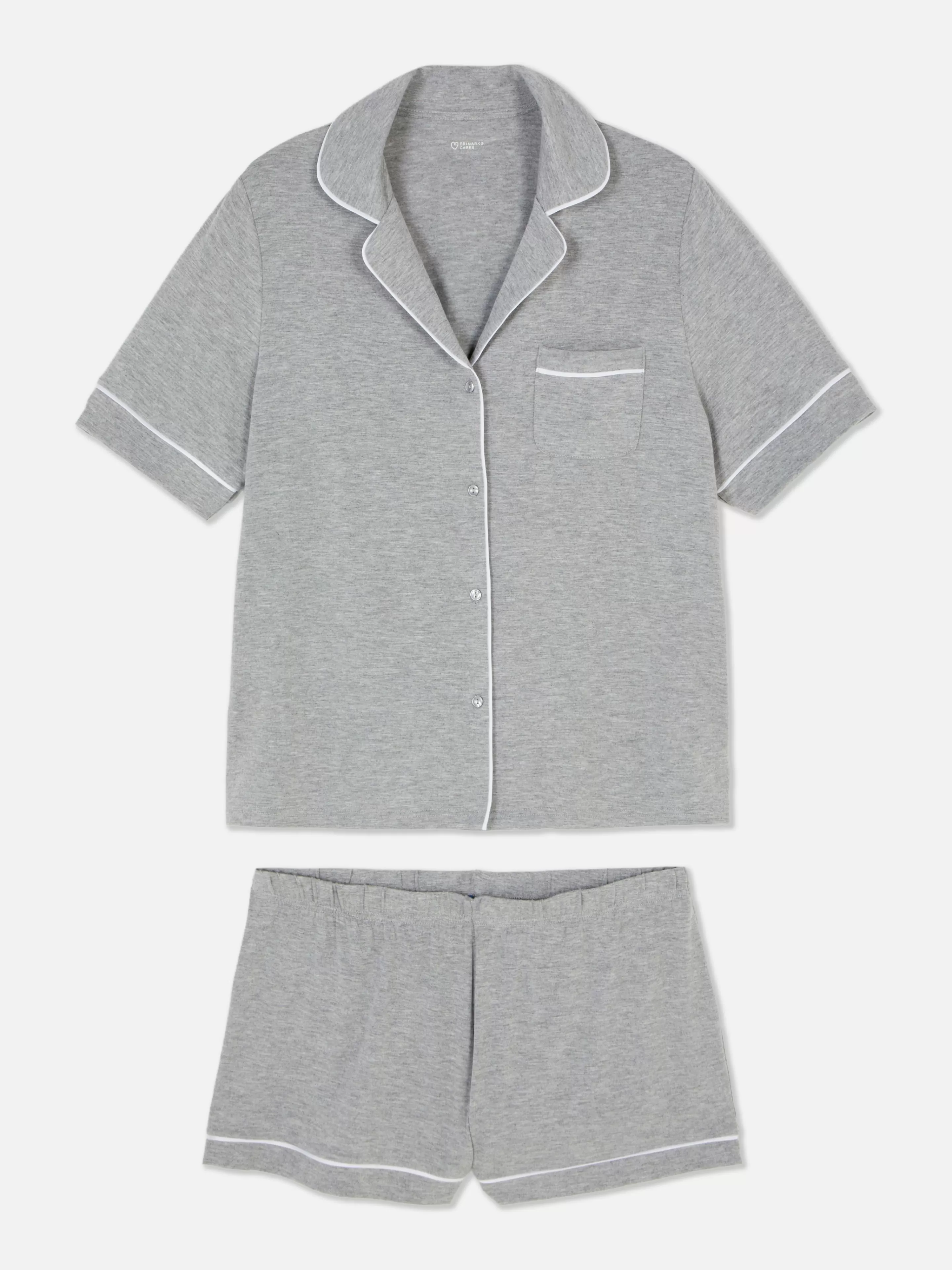 Pyjama En Jersey à Manches Courtes-Primark Outlet