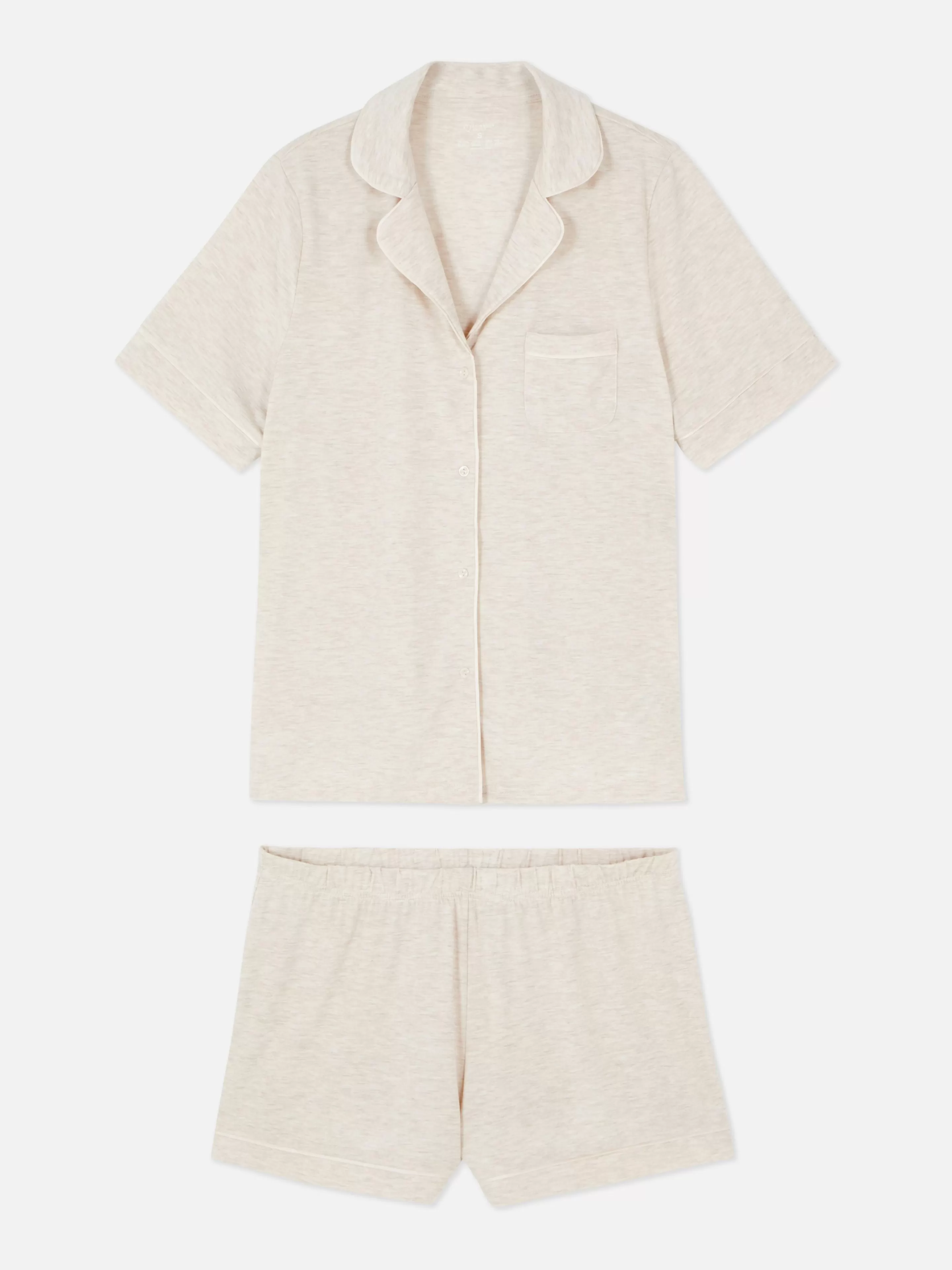 Pyjama En Jersey à Manches Courtes-Primark Online