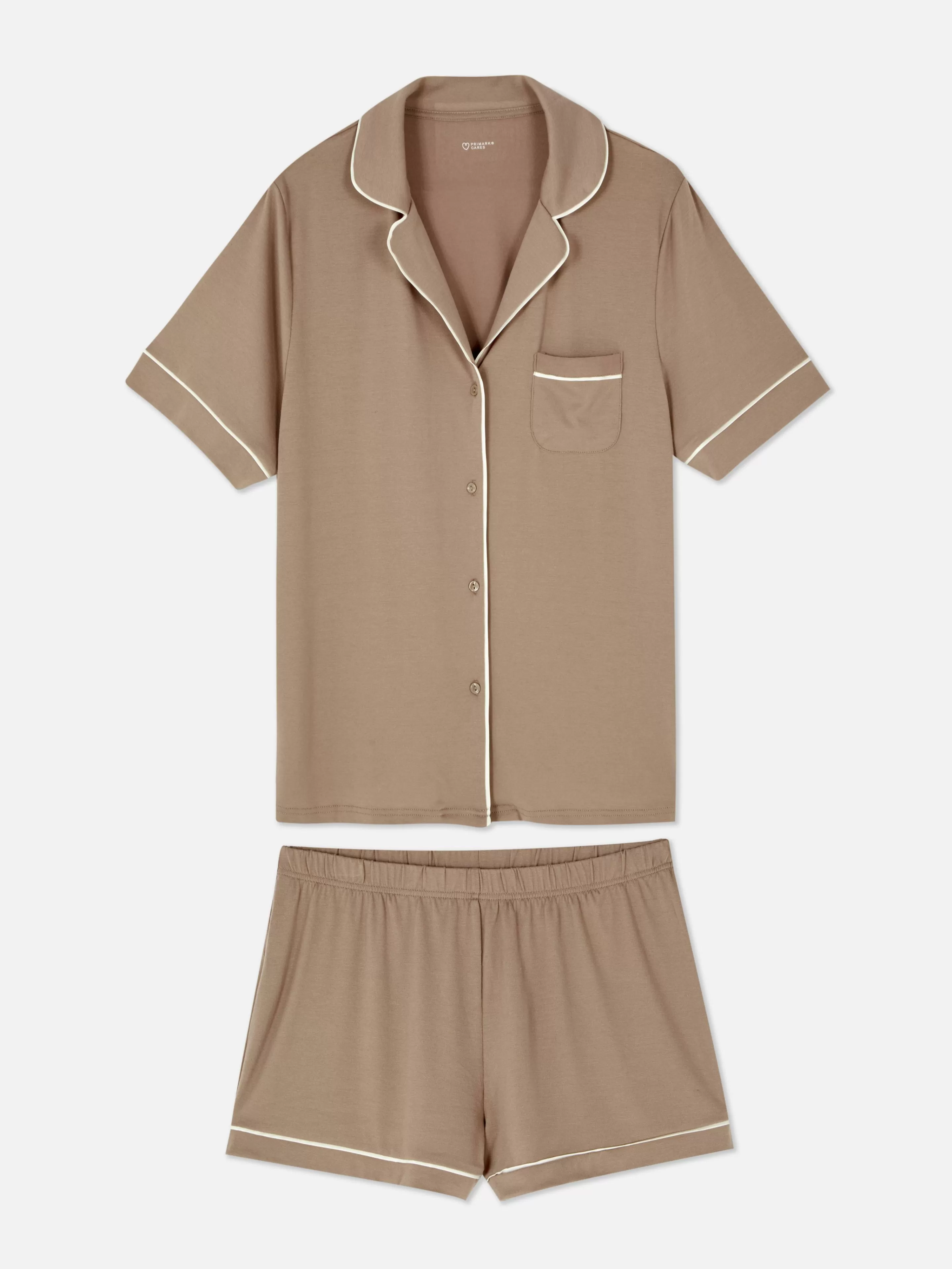 Pyjama En Jersey à Manches Courtes-Primark Cheap