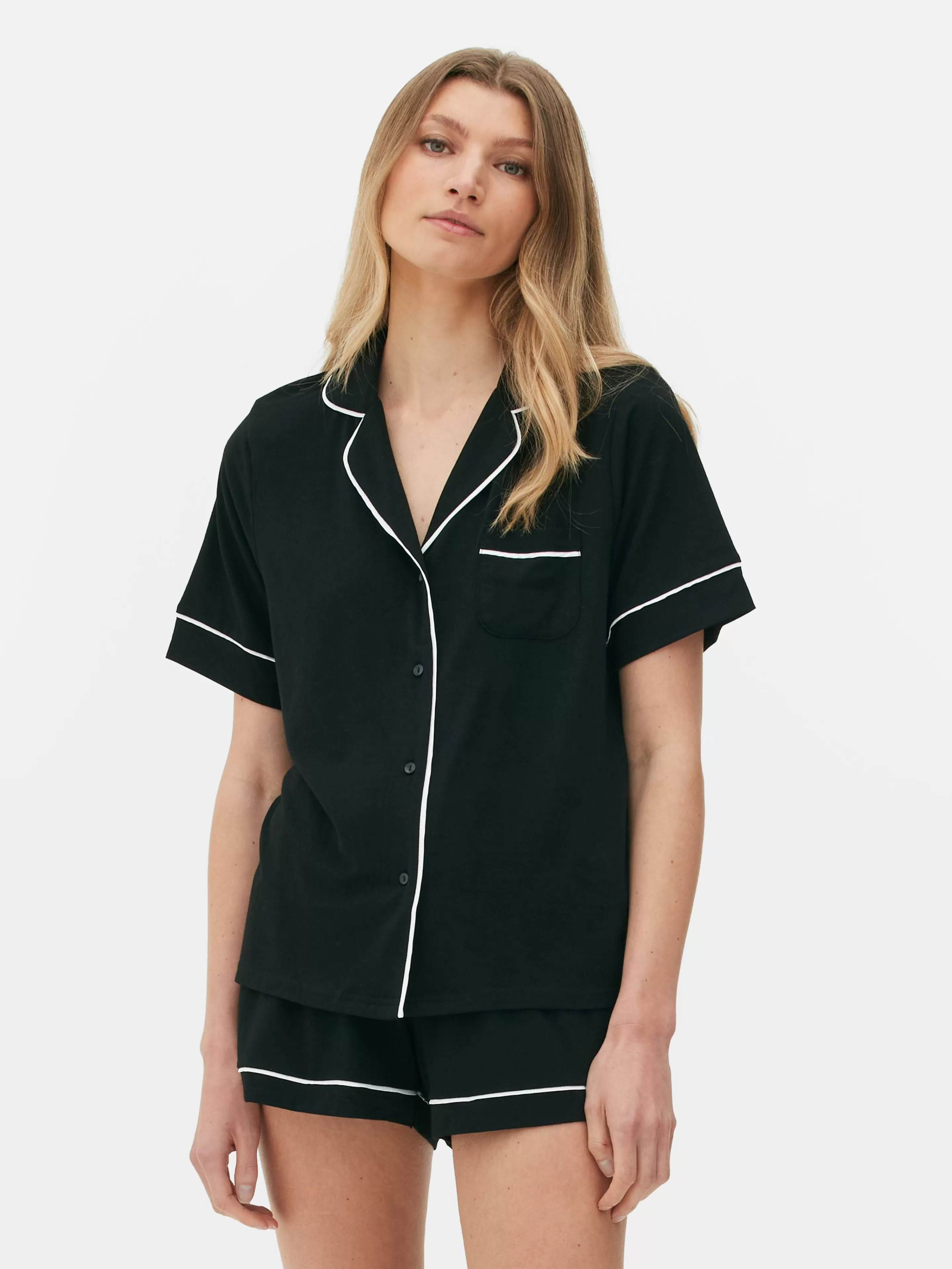 Pyjama En Jersey à Manches Courtes-Primark Flash Sale