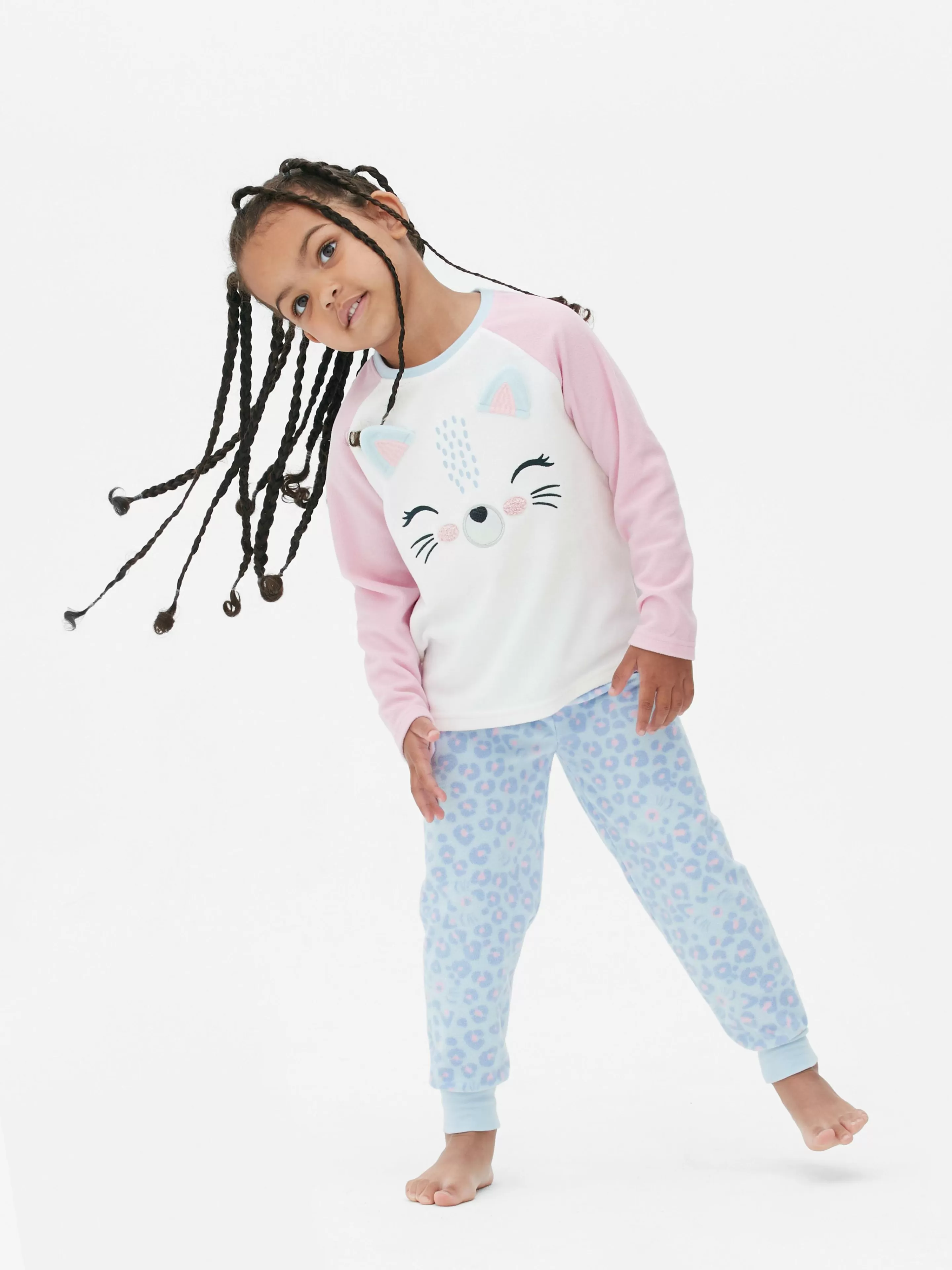 Pyjama En Molleton à Motif Chat-Primark Shop