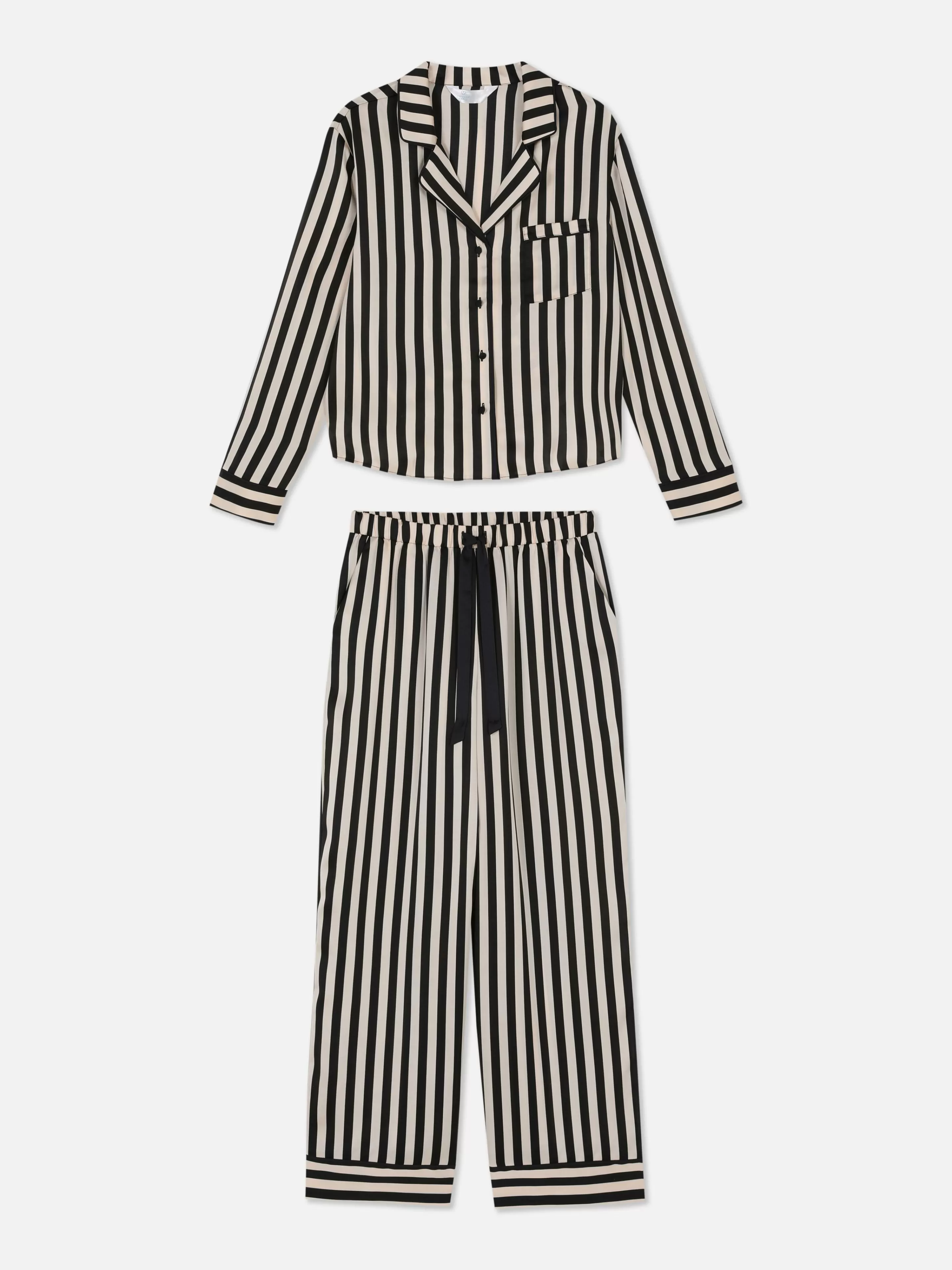 Pyjama En Satin à Manches Longues-Primark Cheap