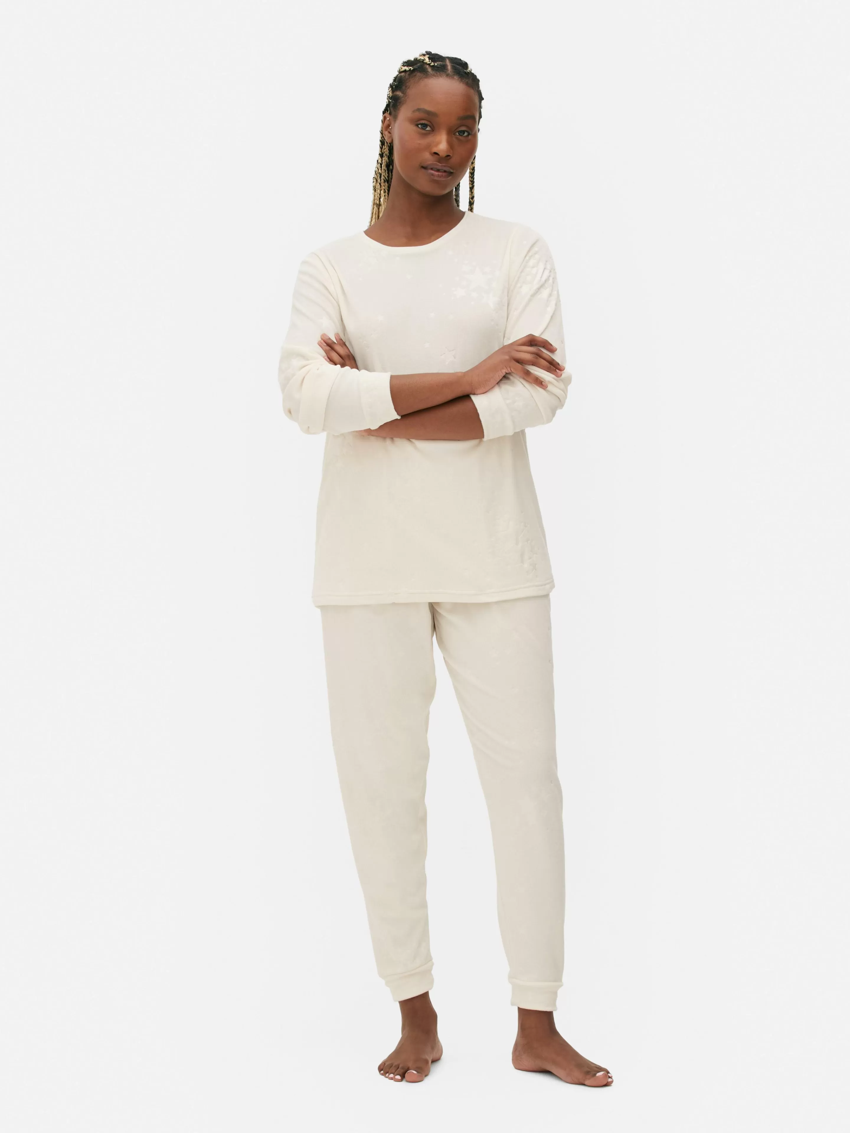 Pyjama En Tissu Minky Duveteux-Primark New