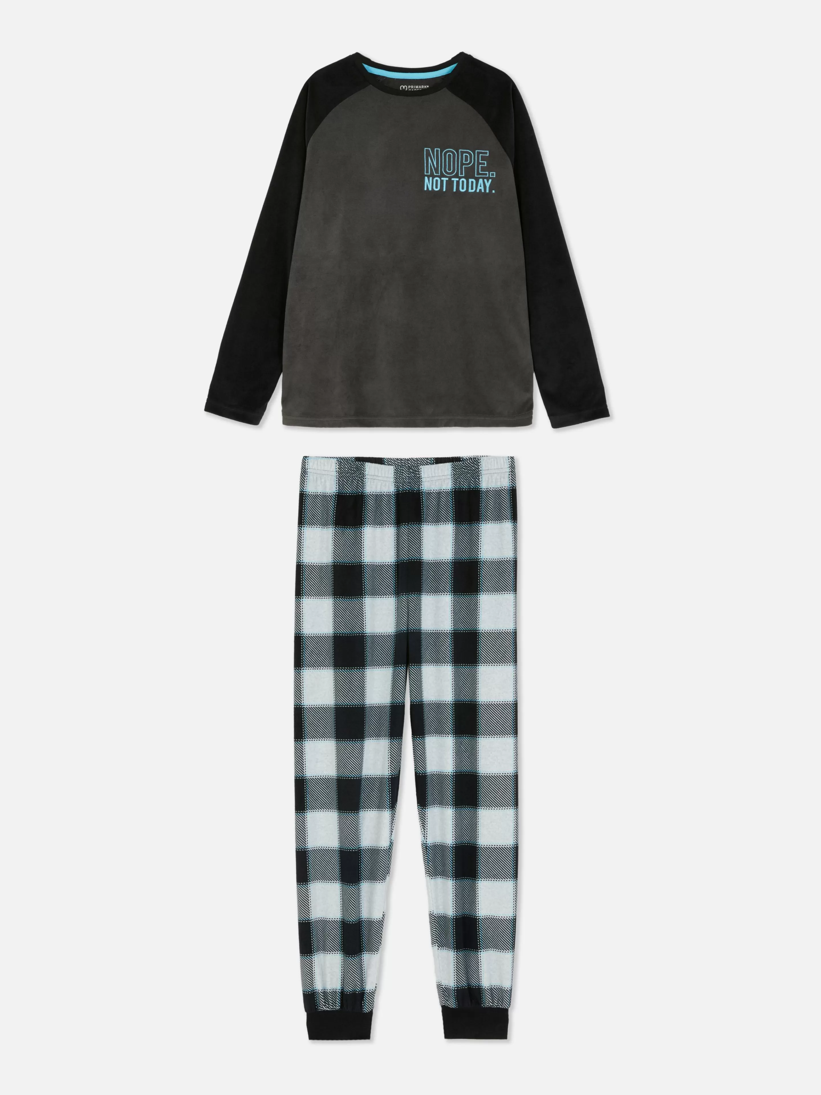 Pyjama En Velours à Carreaux-Primark Hot