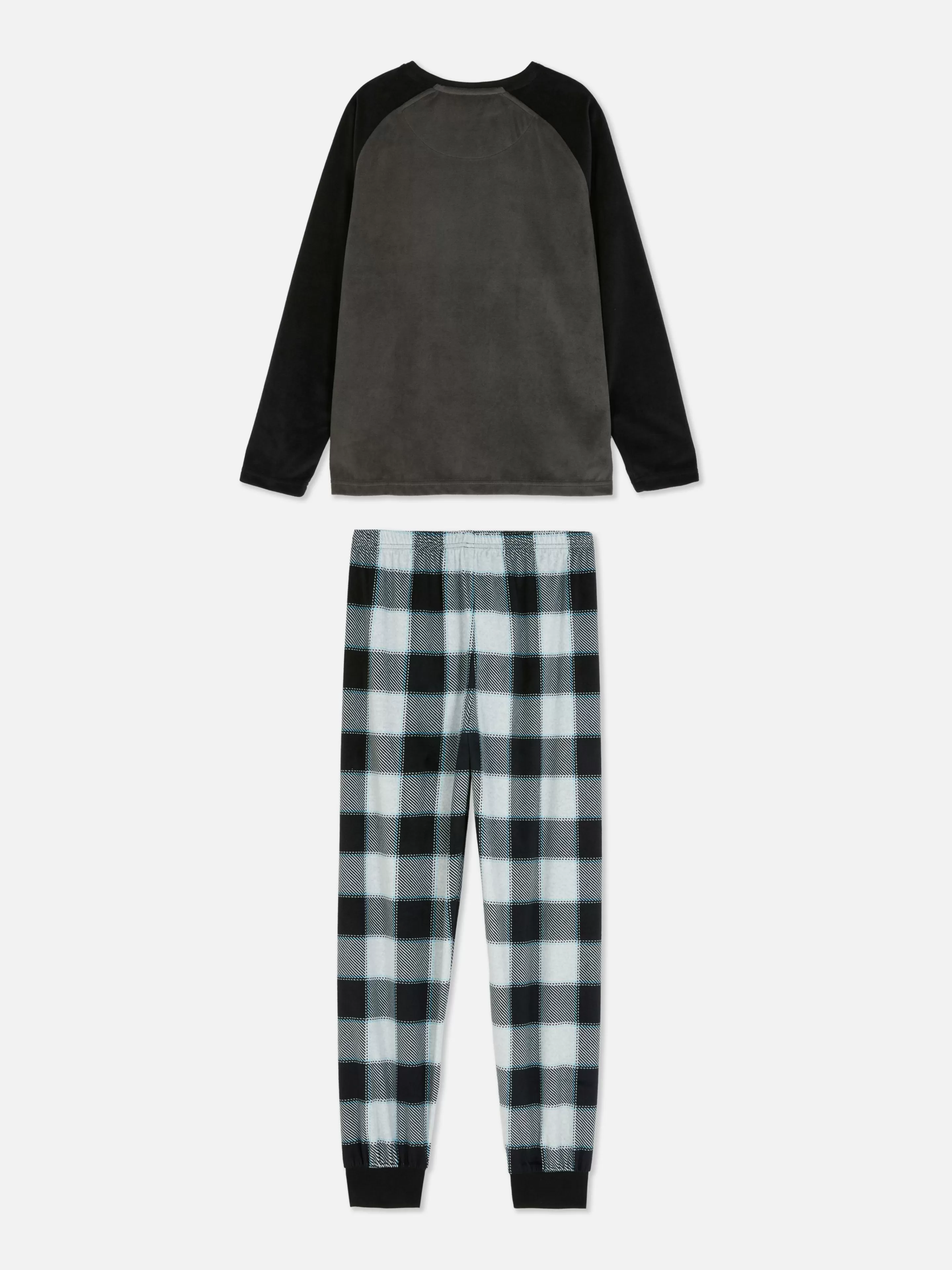 Pyjama En Velours à Carreaux-Primark Hot