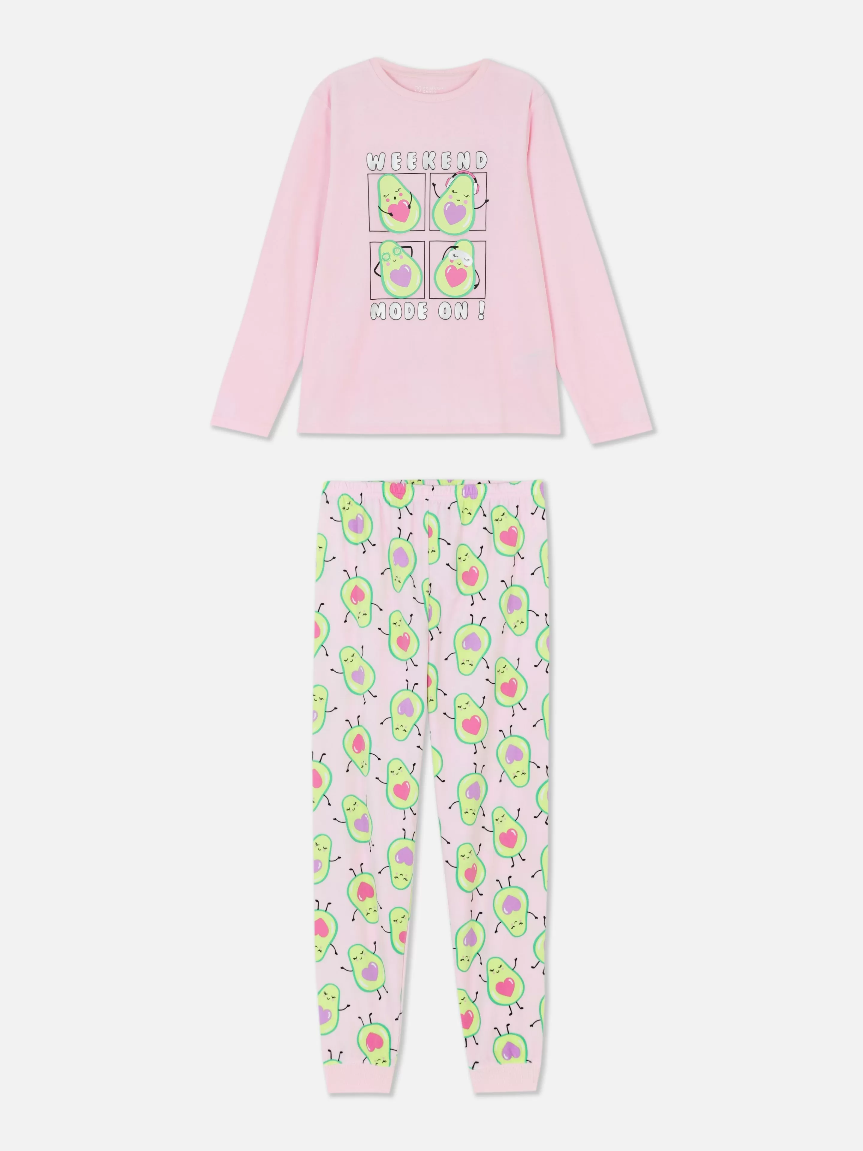Pyjama En Velours à Motif Avocat-Primark Shop